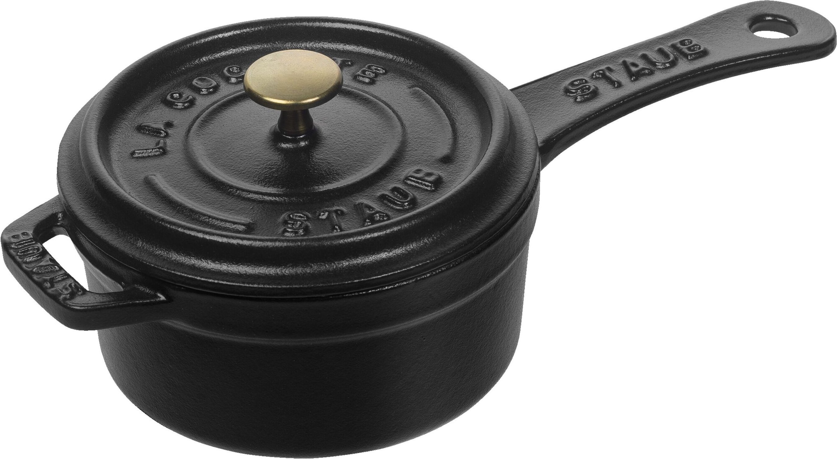 Staub Specialities Stieltopf 10 cm, Gusseisen, Schwarz