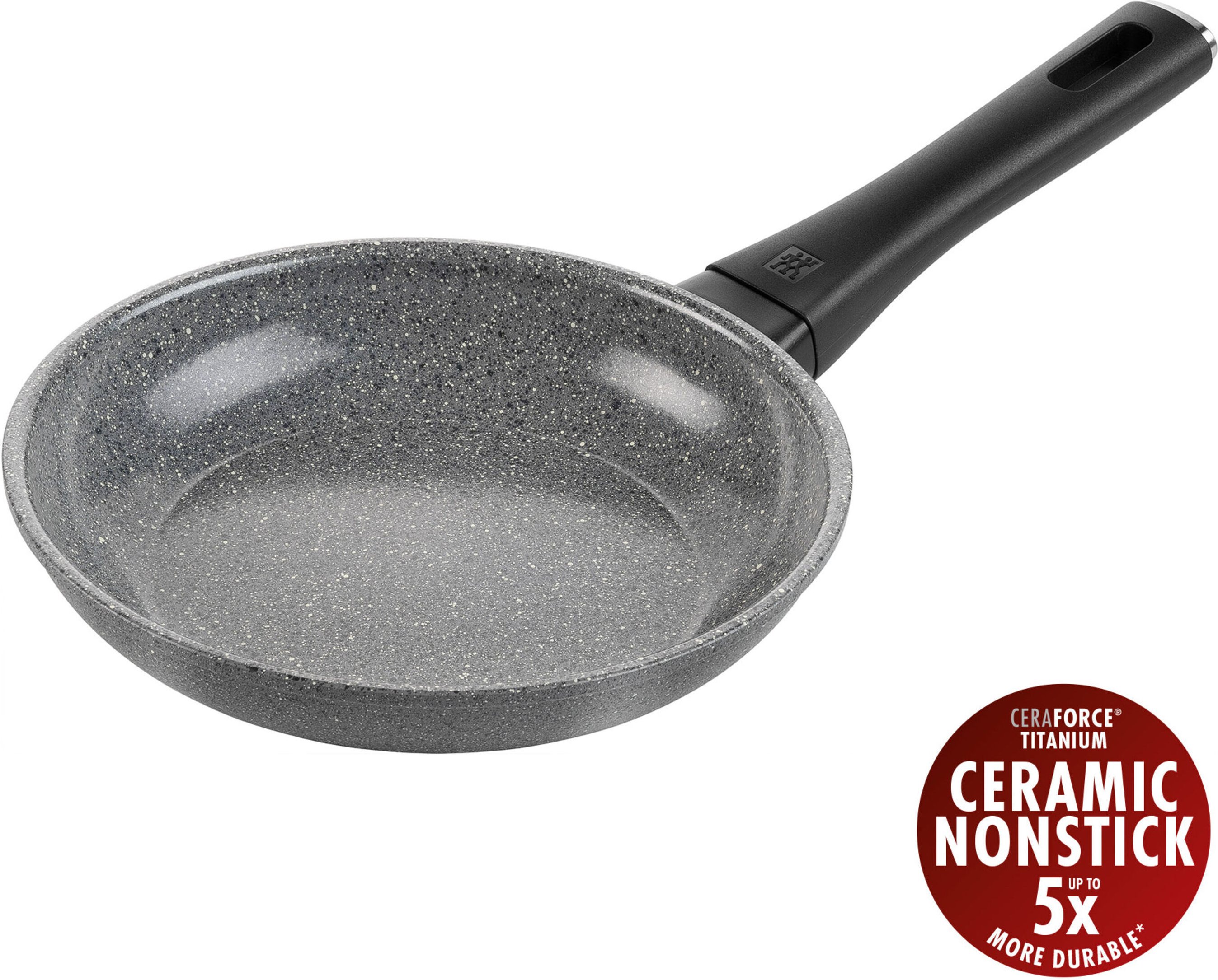 ZWILLING Terreno Plus Bratpfanne, 20 cm, Aluminium, Titanverstärkte keramische Antihaftbeschichtung