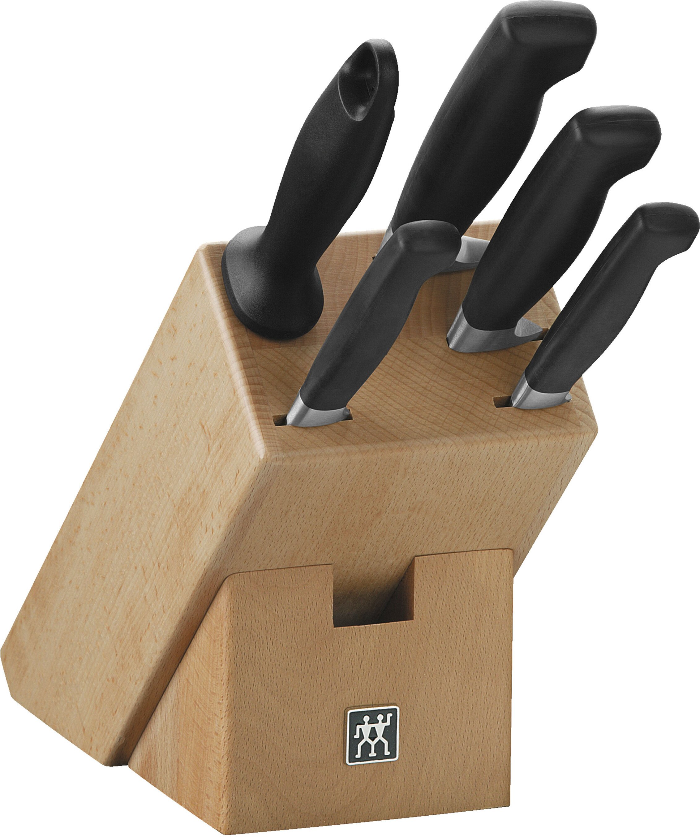 ZWILLING **** VIER STERNE 6-tlg, Messerblockset, Natur