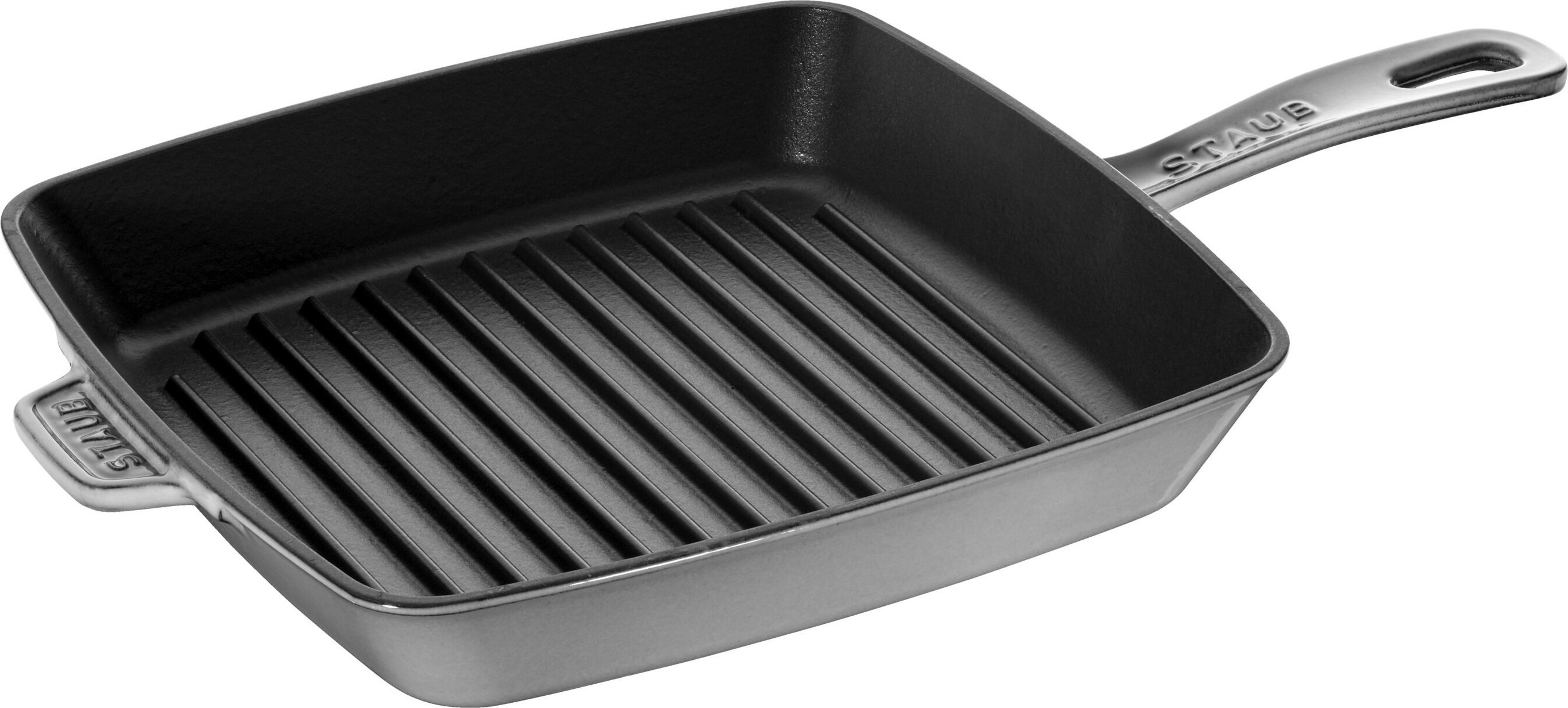 Staub Grill Pans American Grill 26 cm, Gusseisen, Graphit-Grau