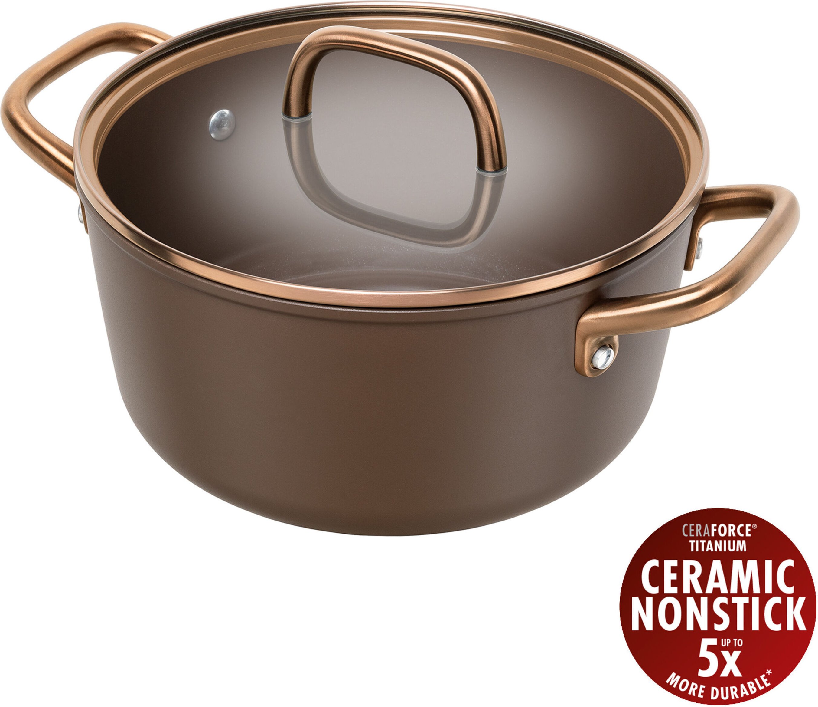 ZWILLING Milano Kochtopf mit Glasdeckel 24 cm, Aluminium