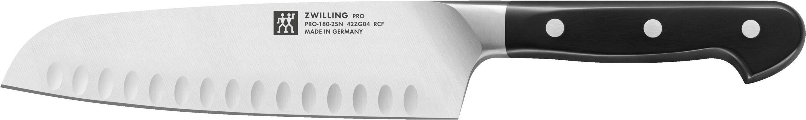 ZWILLING Pro Santokumesser 18 cm, Kullenschliff