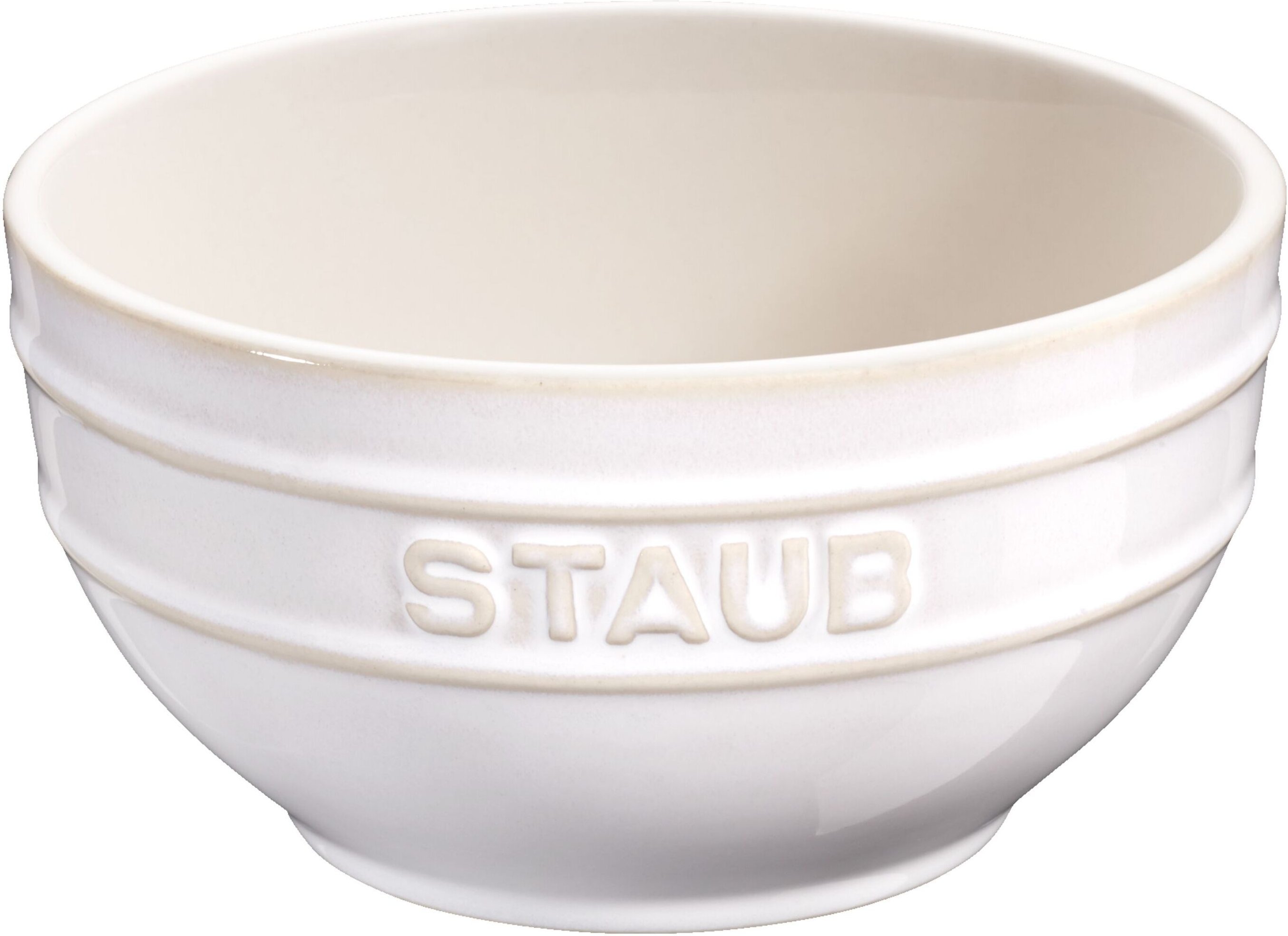 Staub Ceramique Schüssel 14 cm, rund, Elfenbein-Weiß, Keramik