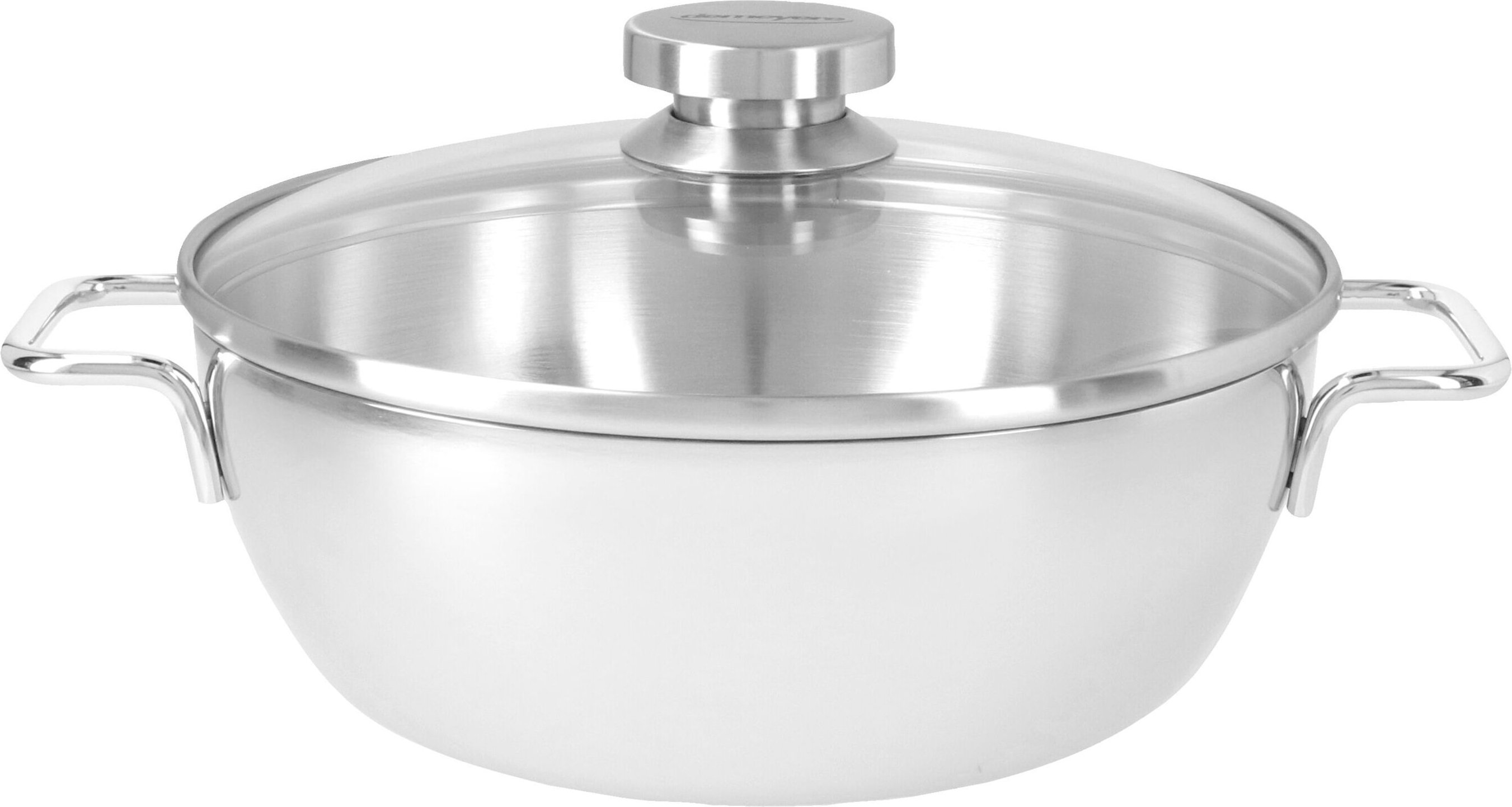 Demeyere Apollo 7 Servierpfanne mit Glasdeckel 24 cm, 18/10 Edelstahl