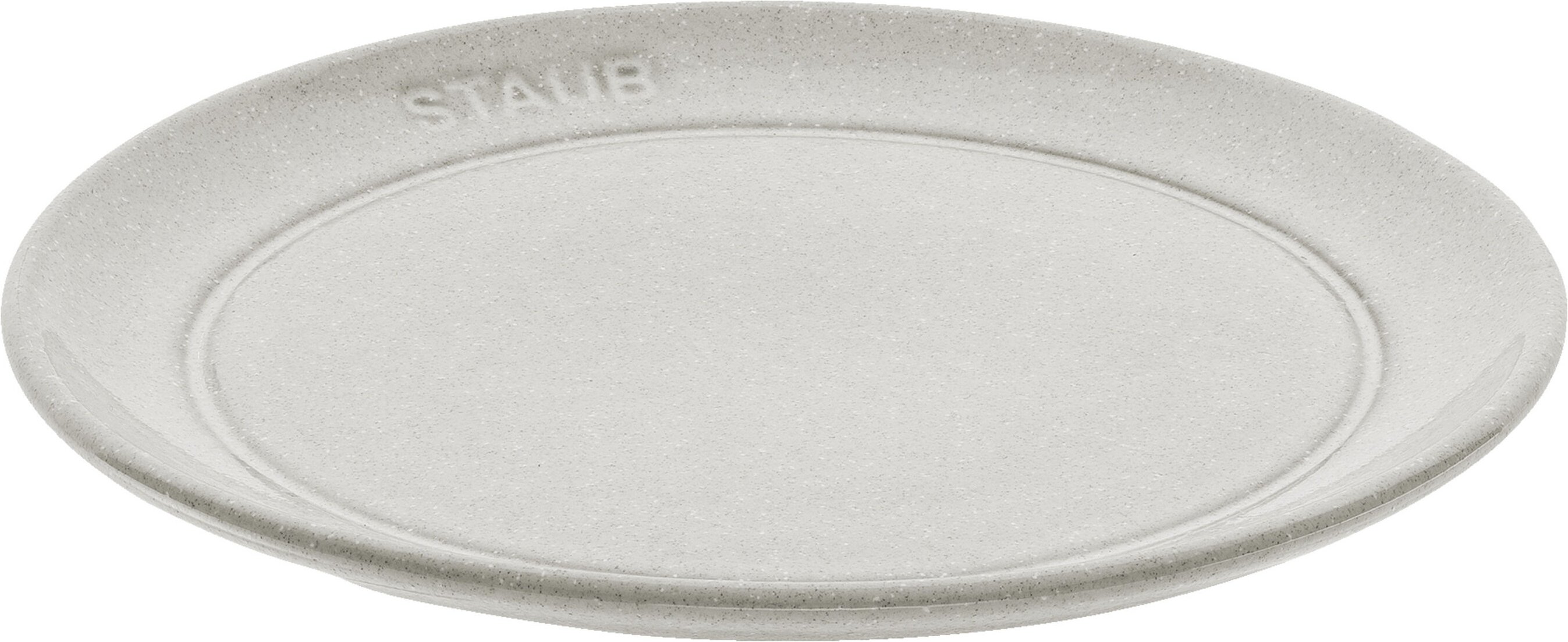 Staub Dining Line Teller flach 15 cm, rund, Weisser Trüffel, Keramik