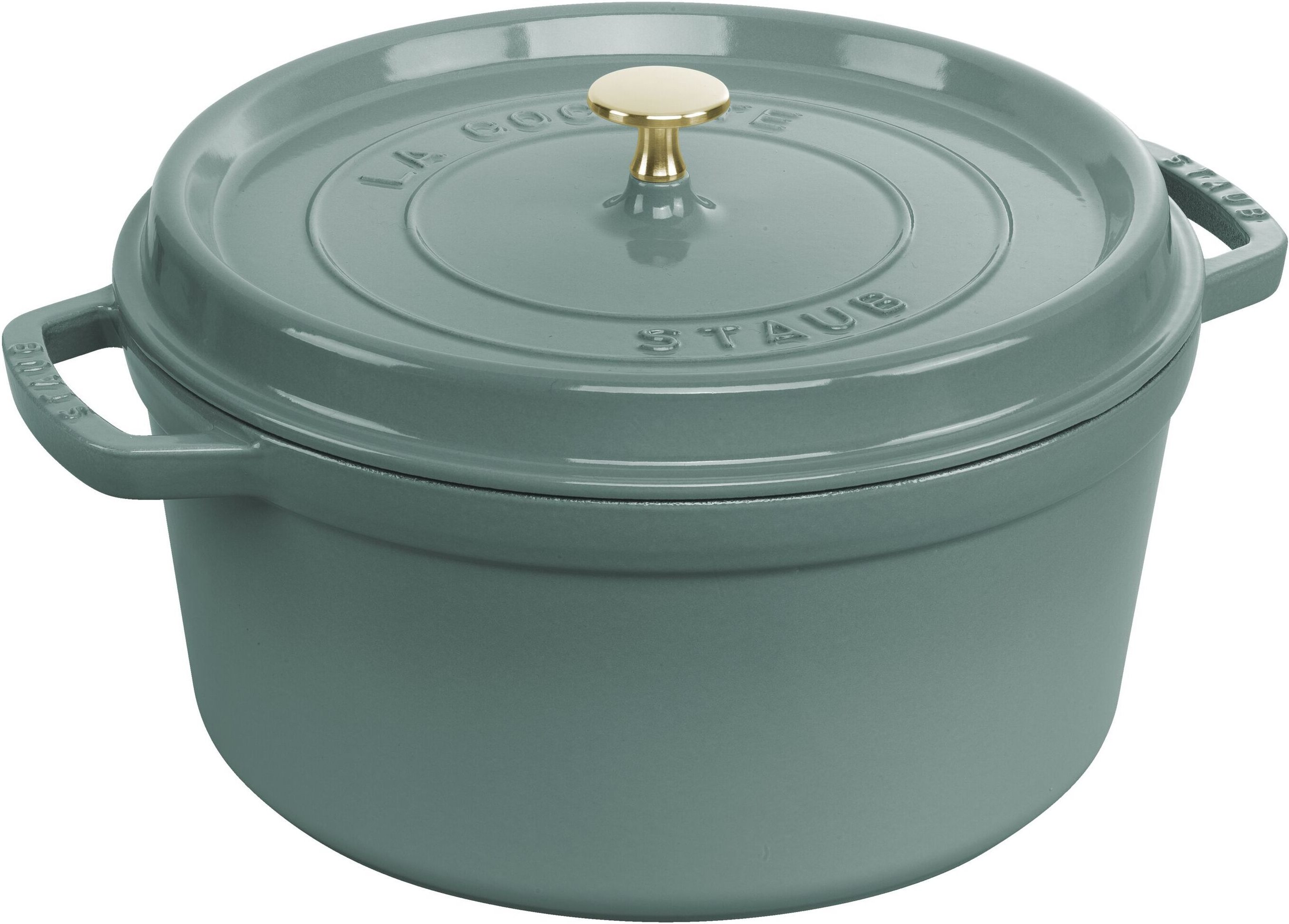 Staub La Cocotte Cocotte 28 cm, rund, Eukalyptus, Gusseisen