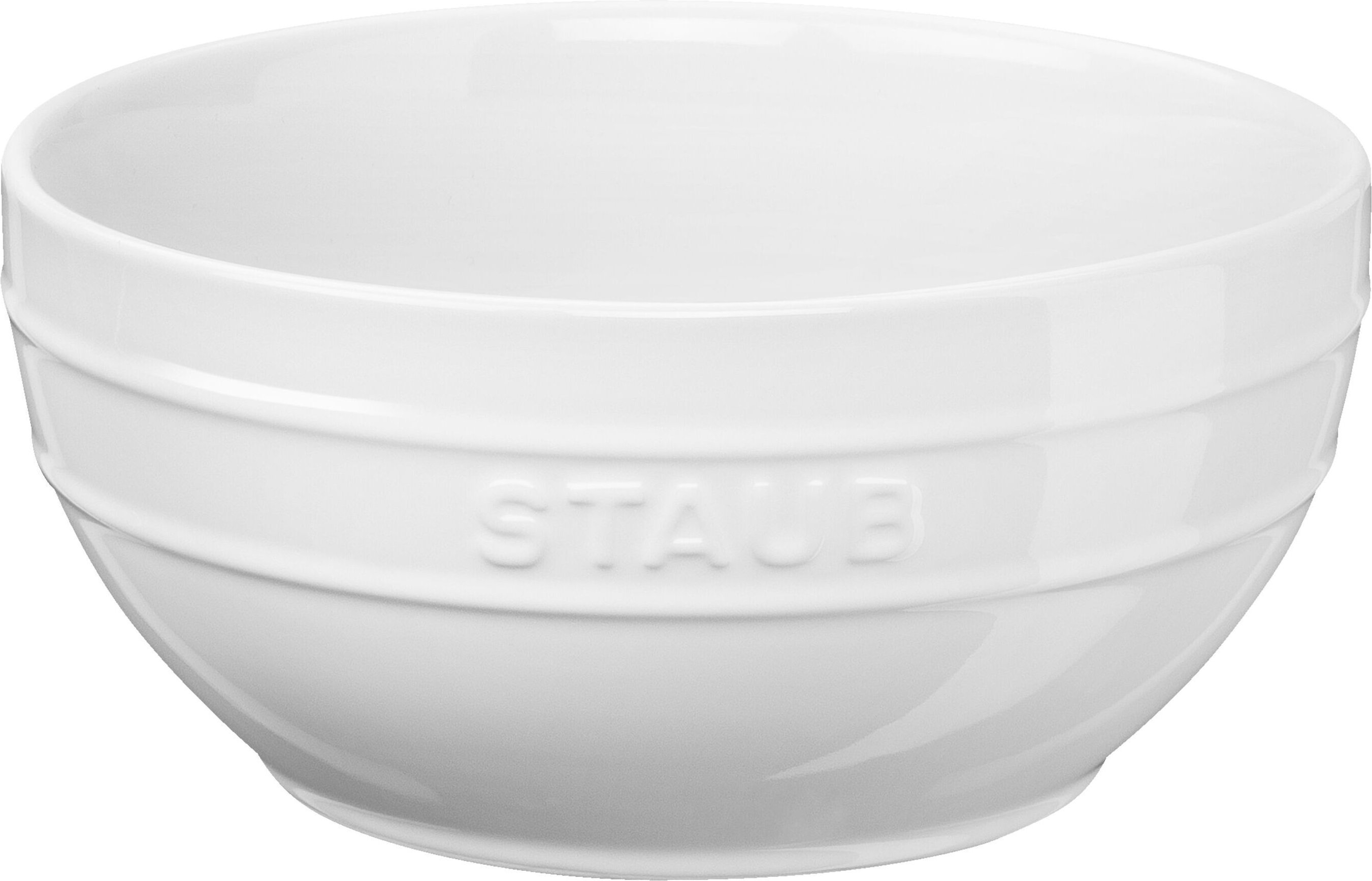 Staub Ceramique Schüssel 18 cm, rund, Weiß, Keramik