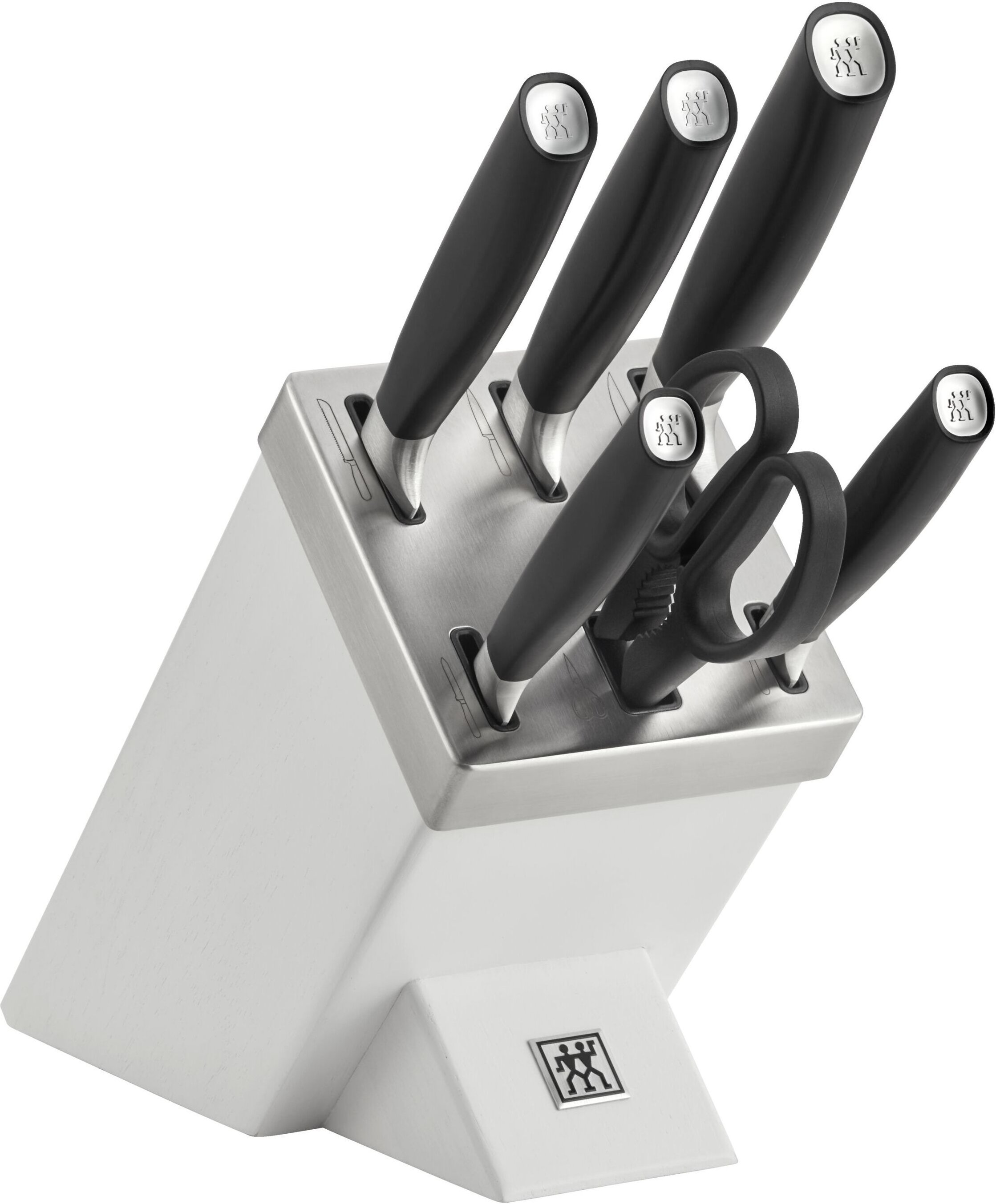 ZWILLING All * Star 7-tlg, Messerblockset, Silber, Weiß