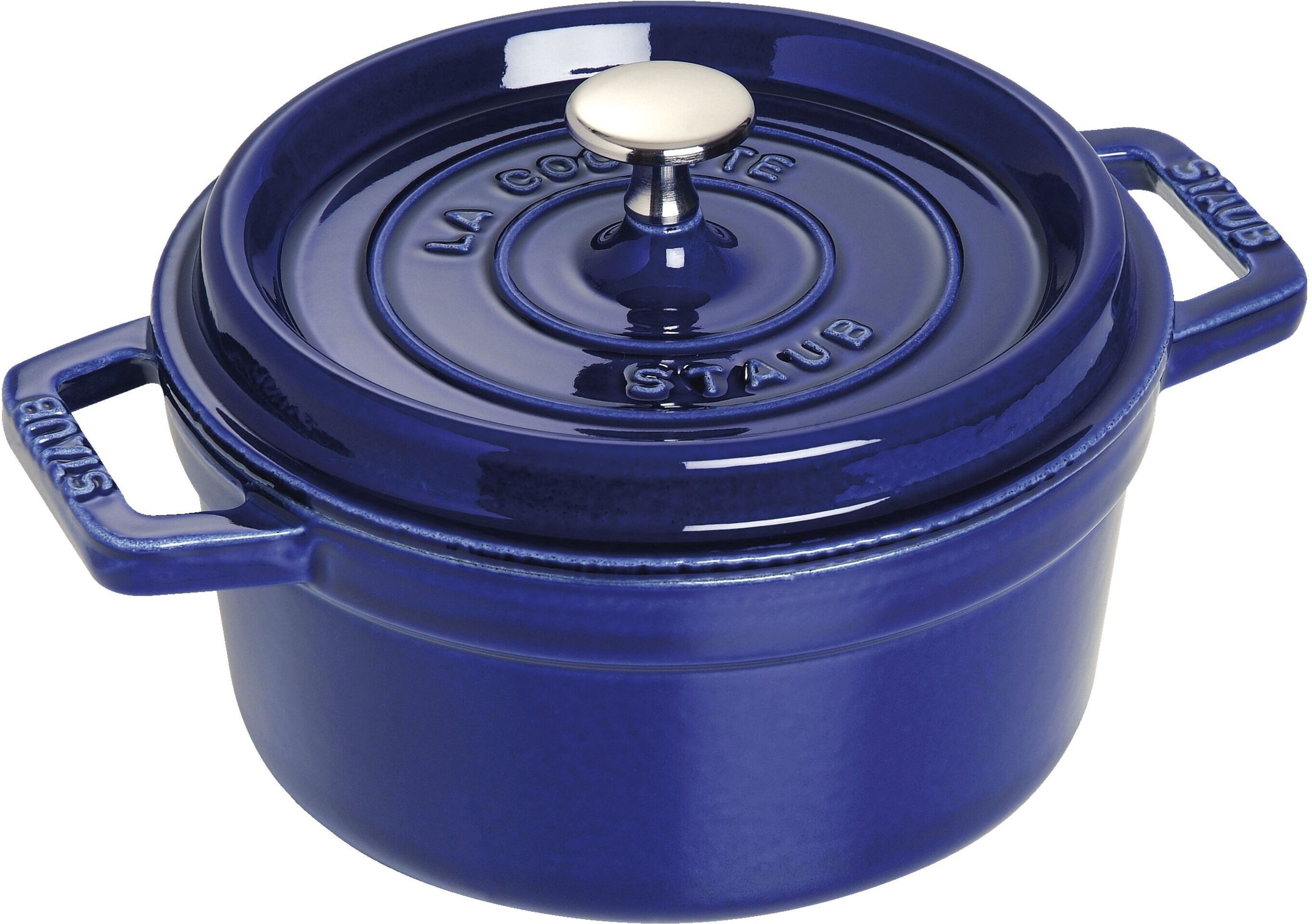 Staub La Cocotte Cocotte 20 cm, rund, Dunkelblau, Gusseisen