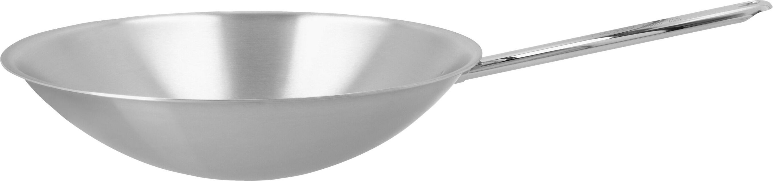 Demeyere Resto 3 Wok runder Boden 36 cm, 18/10 Edelstahl