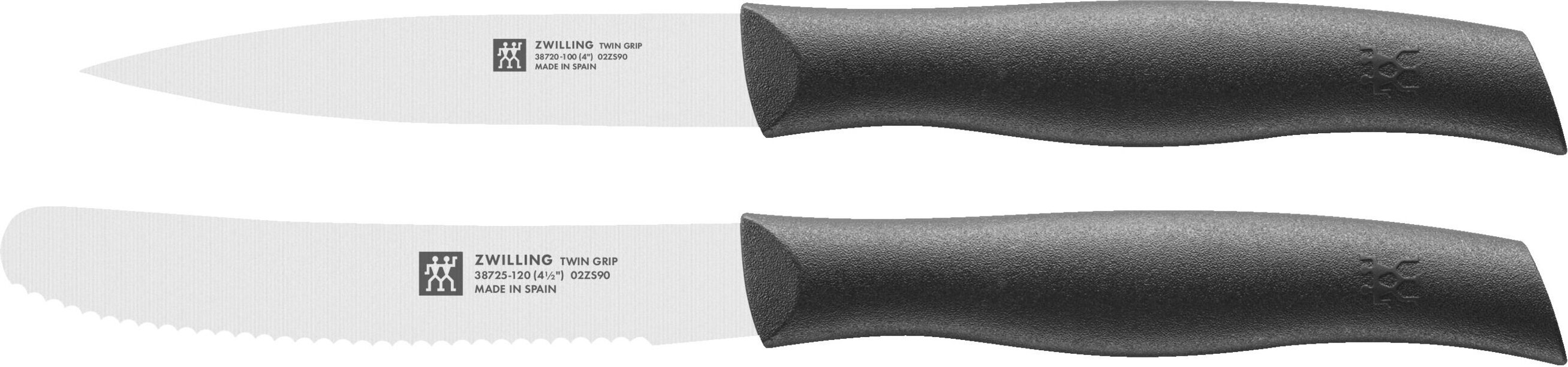 ZWILLING TWIN Grip Messerset, 2-tlg. 2-tlg, Schwarz