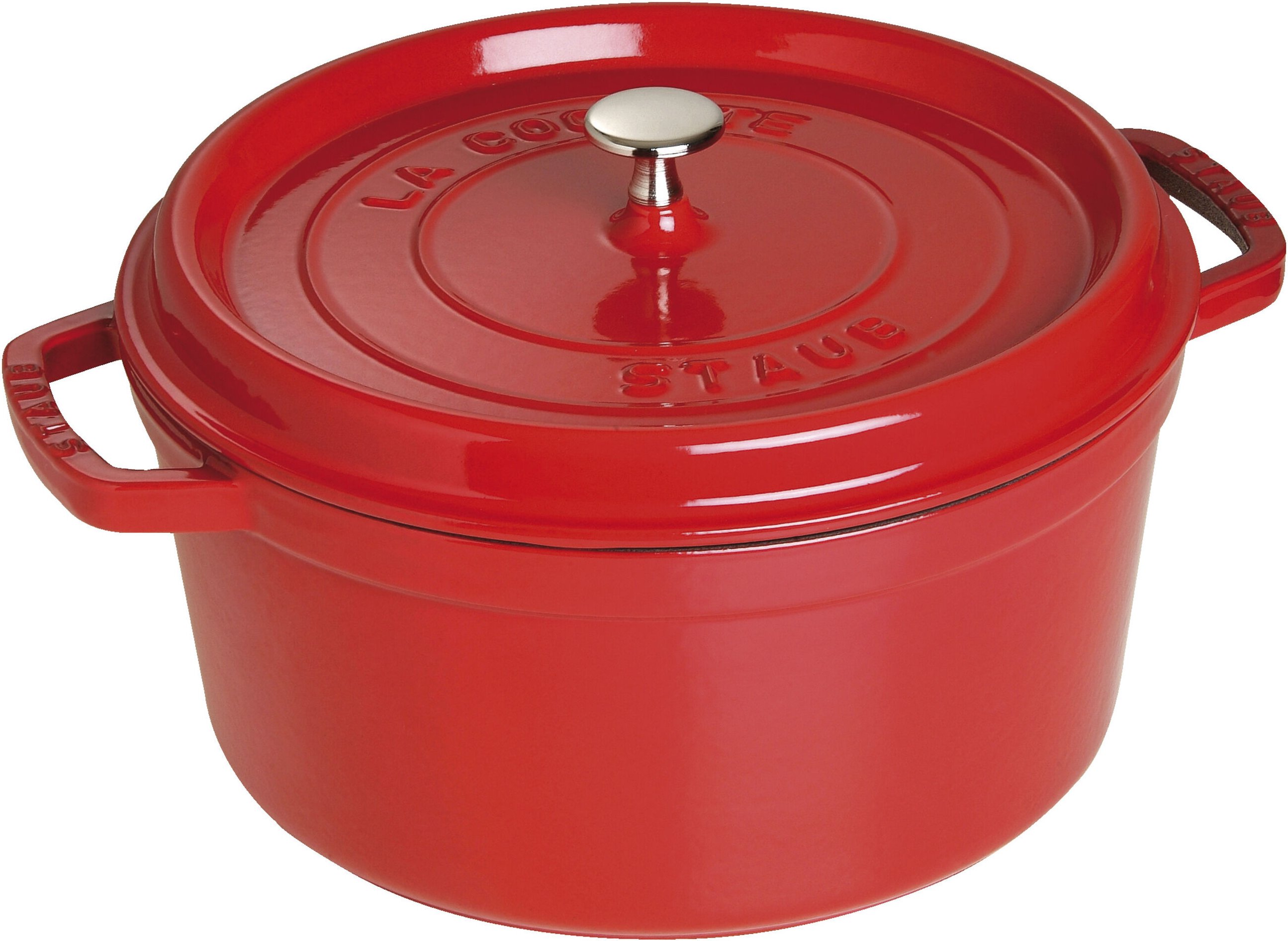 Staub La Cocotte Cocotte 30 cm, rund, Kirsch-Rot, Gusseisen