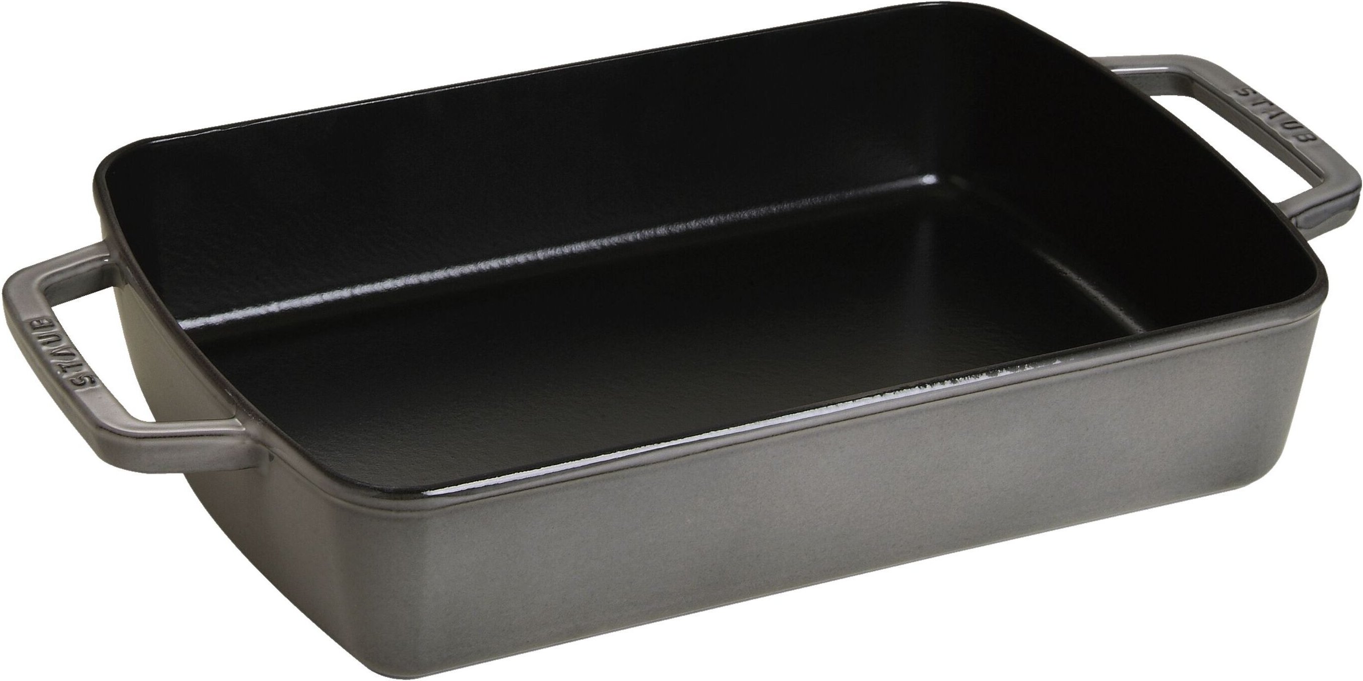 Staub Specialities Ofenform 30 x 20 cm, rechteckig, Graphit-Grau, Gusseisen