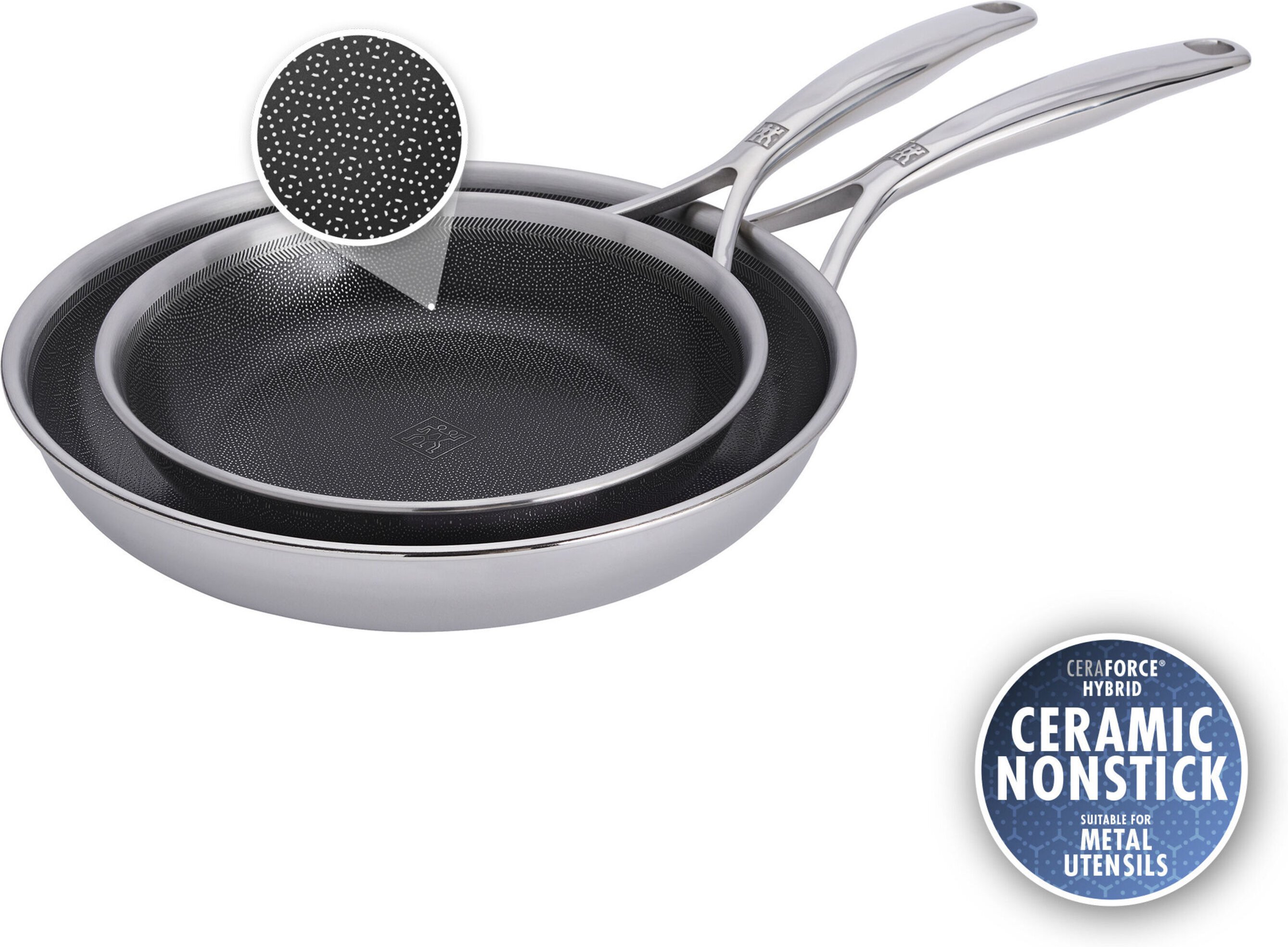 ZWILLING Peak Bratpfannenset 2-tlg, 18/10 Edelstahl