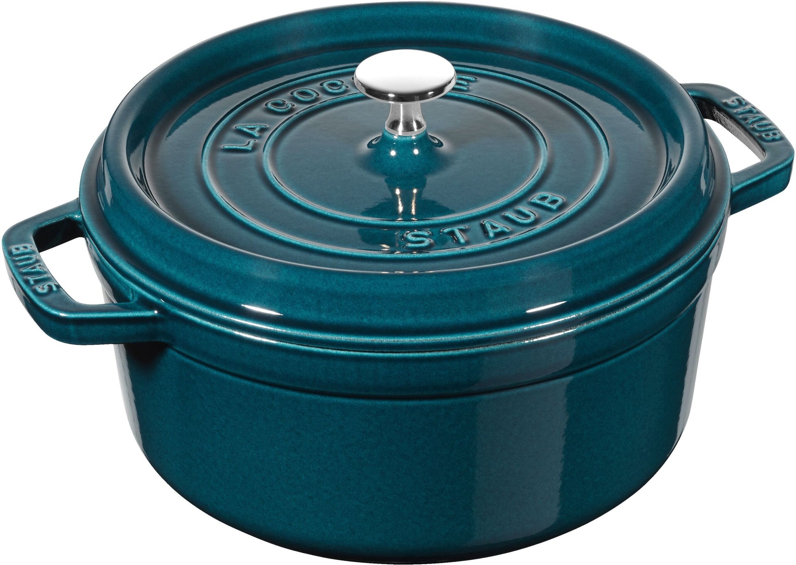 Staub La Cocotte Cocotte 22 cm, rund, La-Mer, Gusseisen