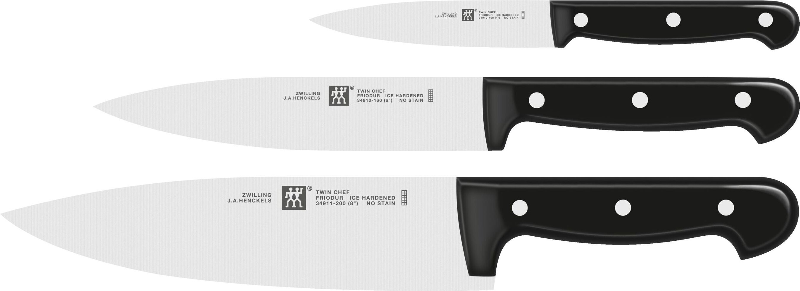 Thumbnail - ZWILLING TWIN Chef 2 Messerset 3-tlg