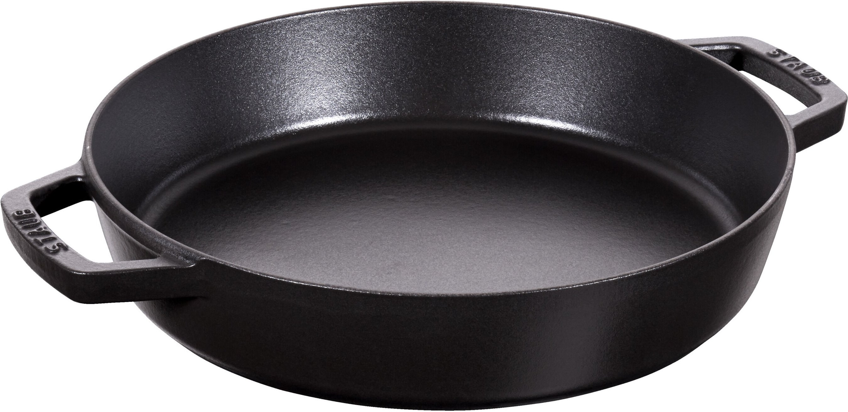 Staub Pans Bratpfanne mit 2 Griffen 26 cm, rund, Schwarz, Gusseisen