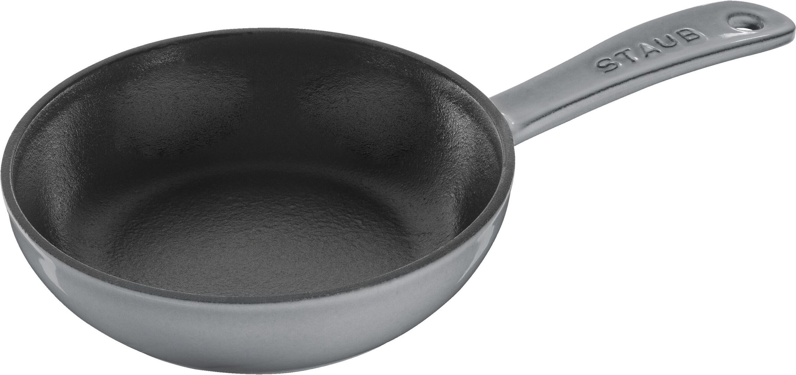 Staub Pans Bratpfanne 16 cm, rund, Graphit-Grau, Gusseisen