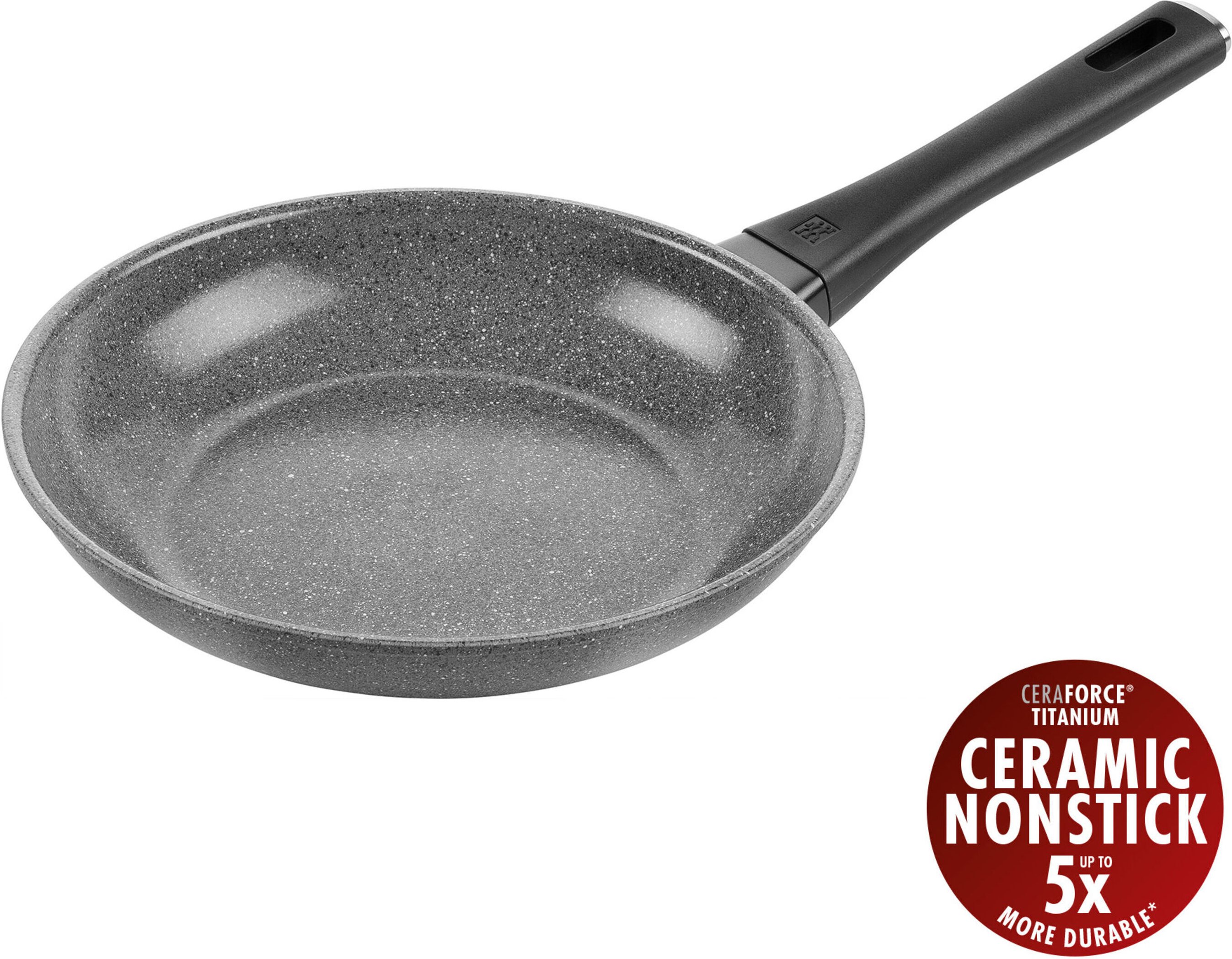 ZWILLING Terreno Plus Bratpfanne, 24 cm, Aluminium, Titanverstärkte keramische Antihaftbeschichtung