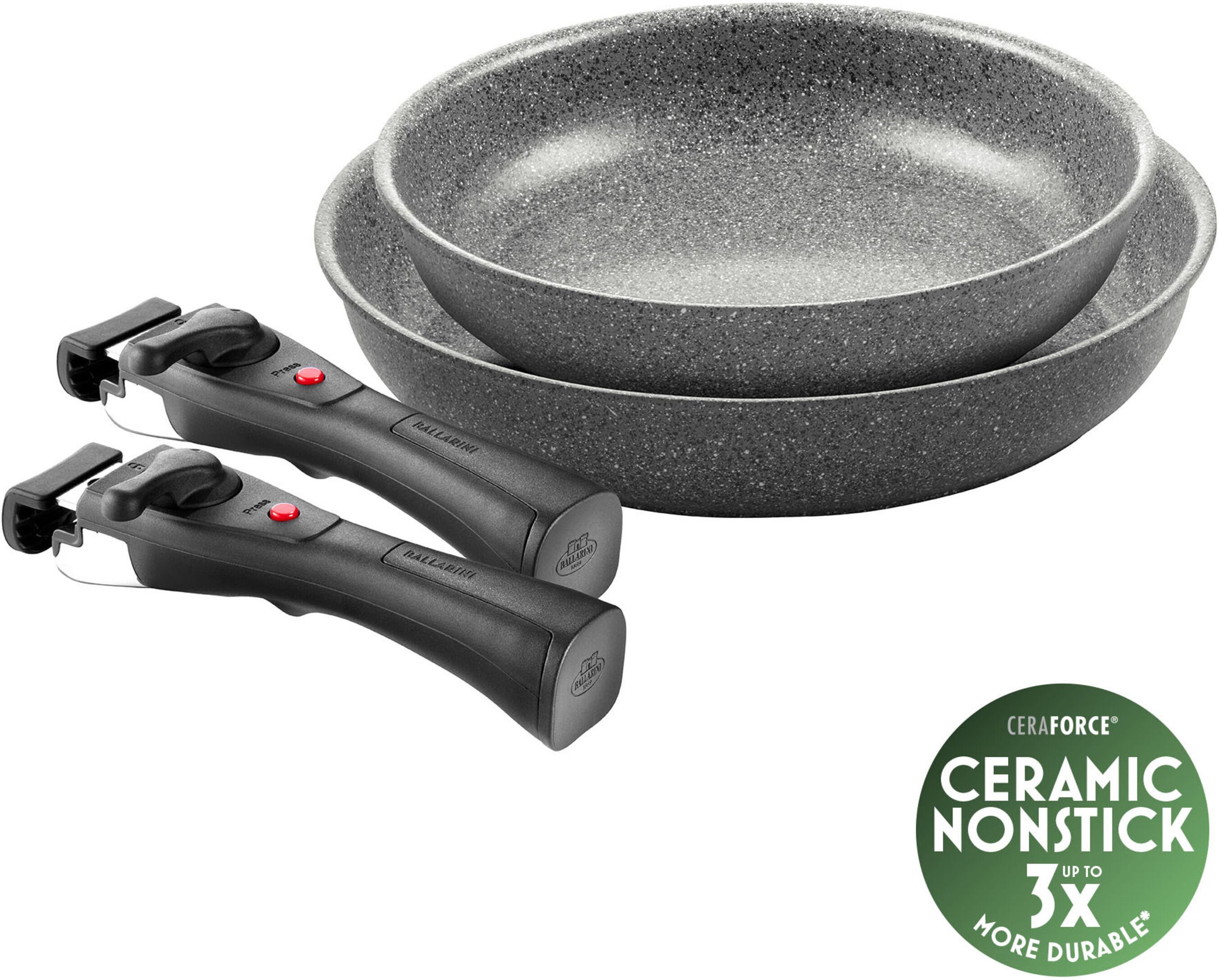 BALLARINI Torre Bratpfannenset, 4-tlg, Aluminium, Keramische Antihaftbeschichtung