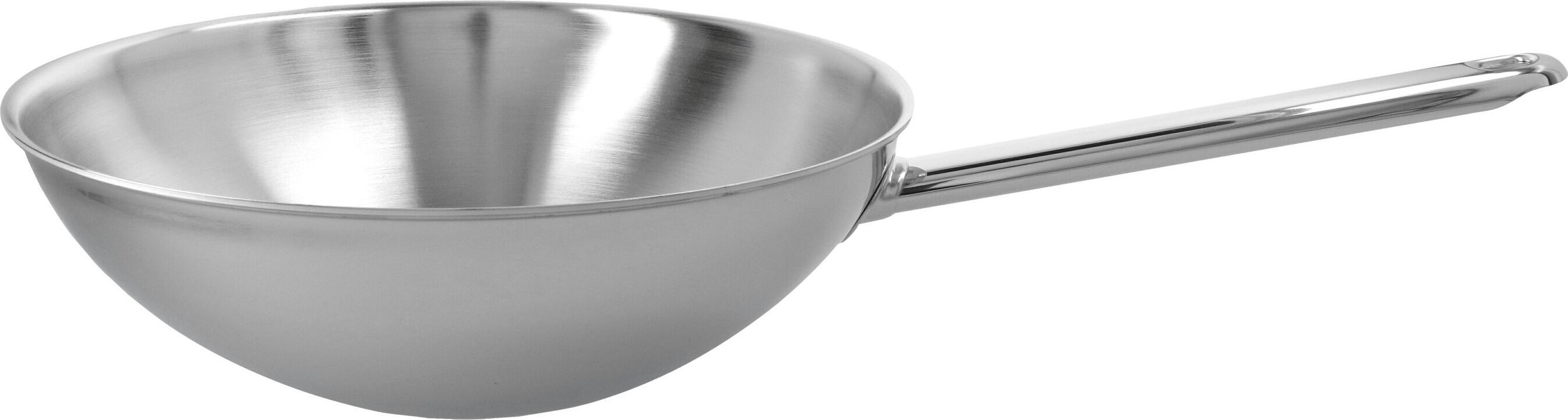 Demeyere Apollo 7 Wok flacher Boden 26 cm, 18/10 Edelstahl