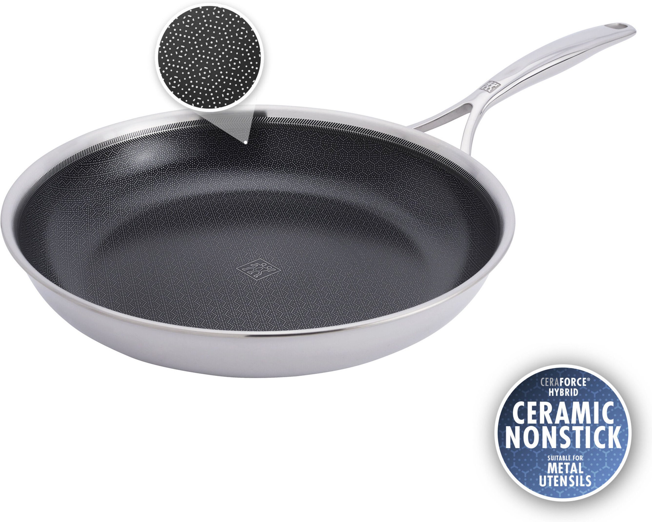 ZWILLING Peak Bratpfanne 30 cm, 18/10 Edelstahl, Silber