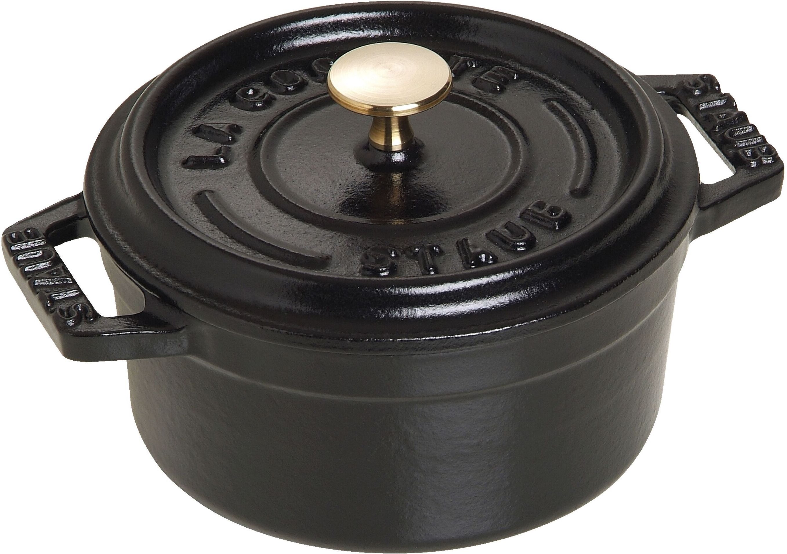 Staub La Cocotte Mini Cocotte 10 cm, rund, Schwarz, Gusseisen