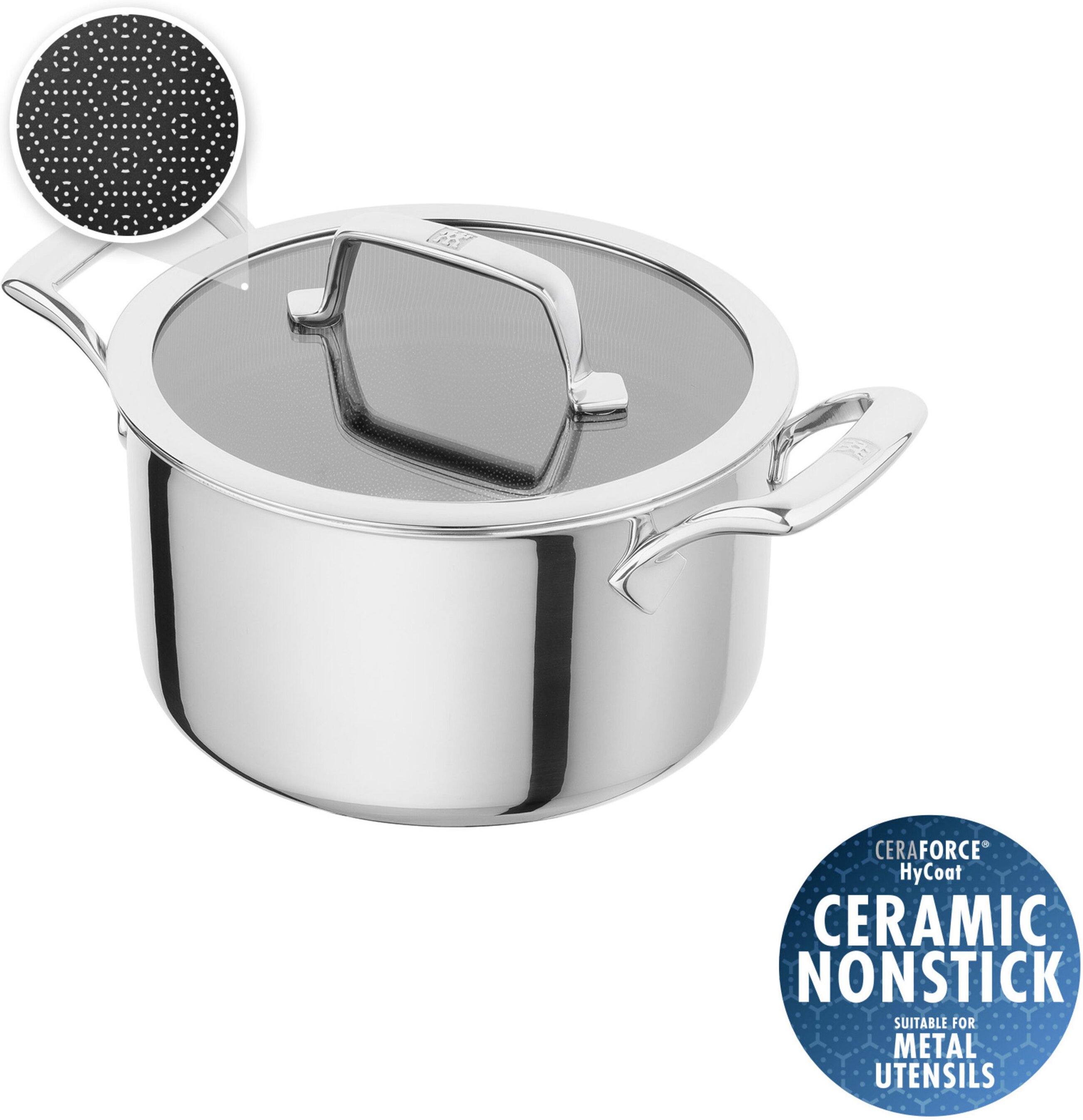 ZWILLING Peak Kochtopf 24 cm, 18/10 Edelstahl