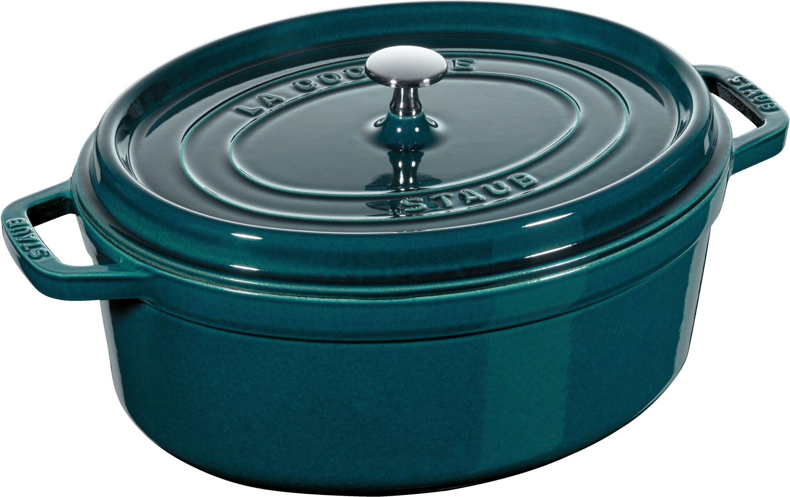 Staub La Cocotte Cocotte 33 cm, oval, La-Mer, Gusseisen