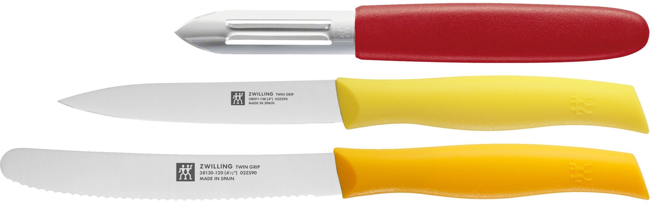 ZWILLING TWIN Grip Messerset 3-tlg, gemischte Farben