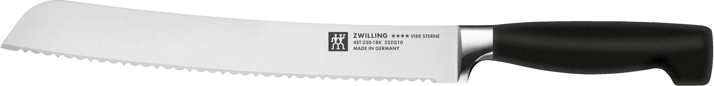 ZWILLING **** VIER STERNE Brotmesser 23 cm, Invertierte Welle