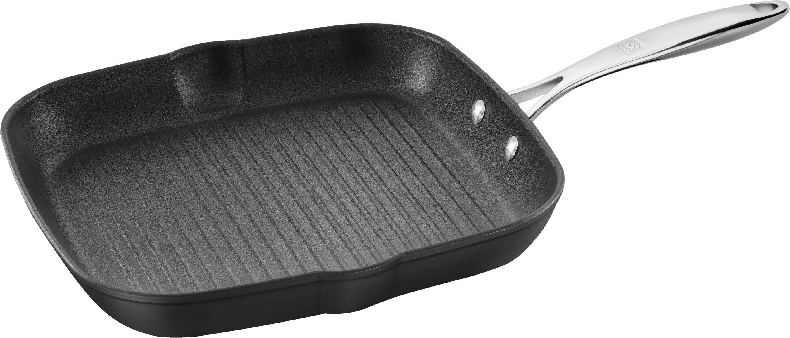 ZWILLING Forte Grillpfanne 28 x 28 cm, Aluminium, Schwarz