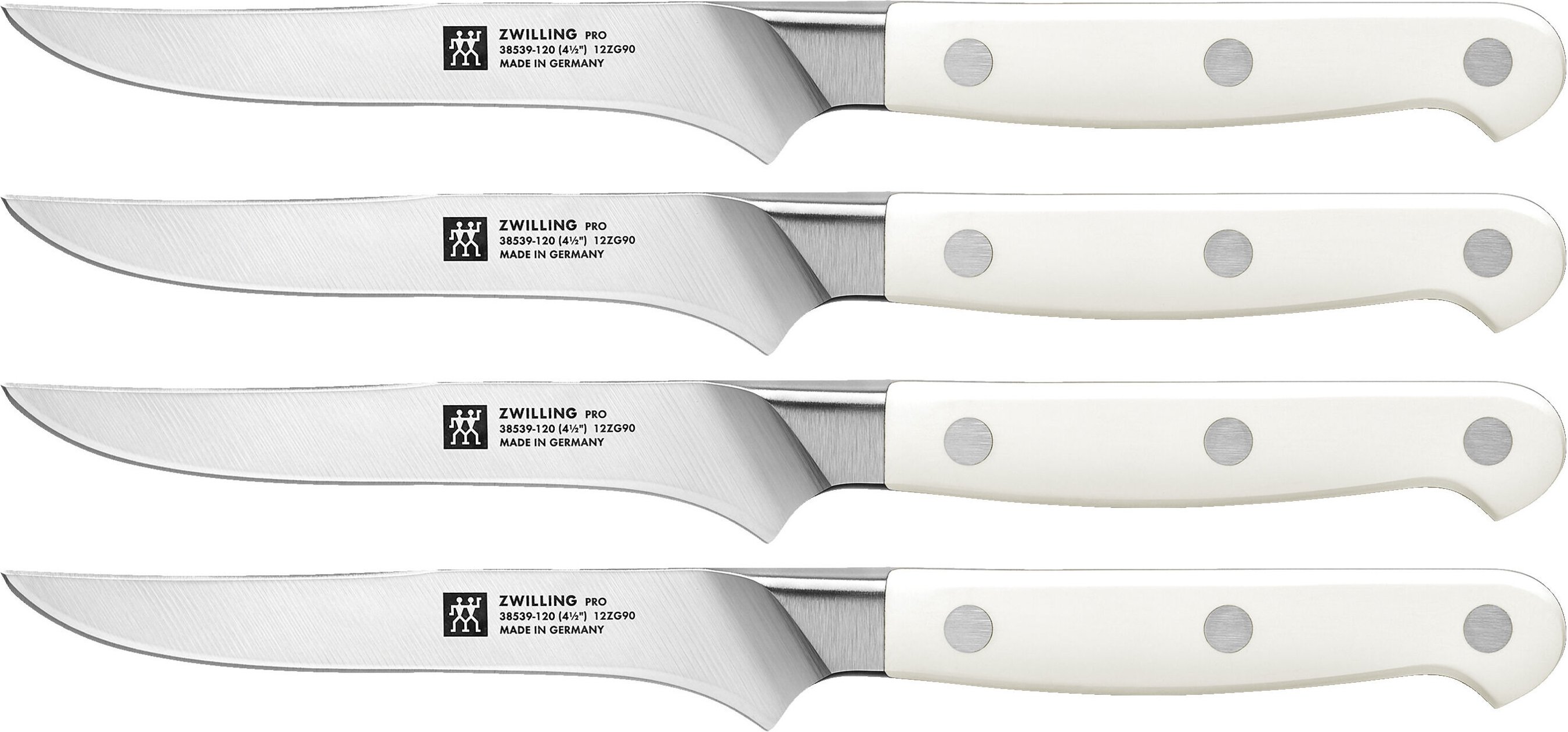 ZWILLING Pro le blanc Steakmesserset 4-tlg