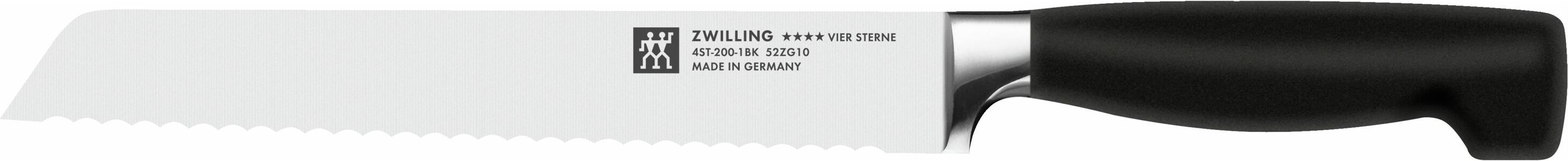 ZWILLING **** VIER STERNE Brotmesser 20 cm, Wellenschliff