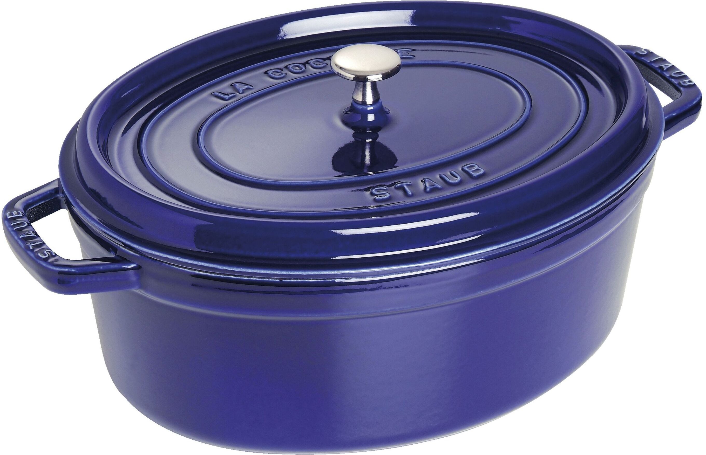 Staub La Cocotte Cocotte 33 cm, oval, Dunkelblau, Gusseisen