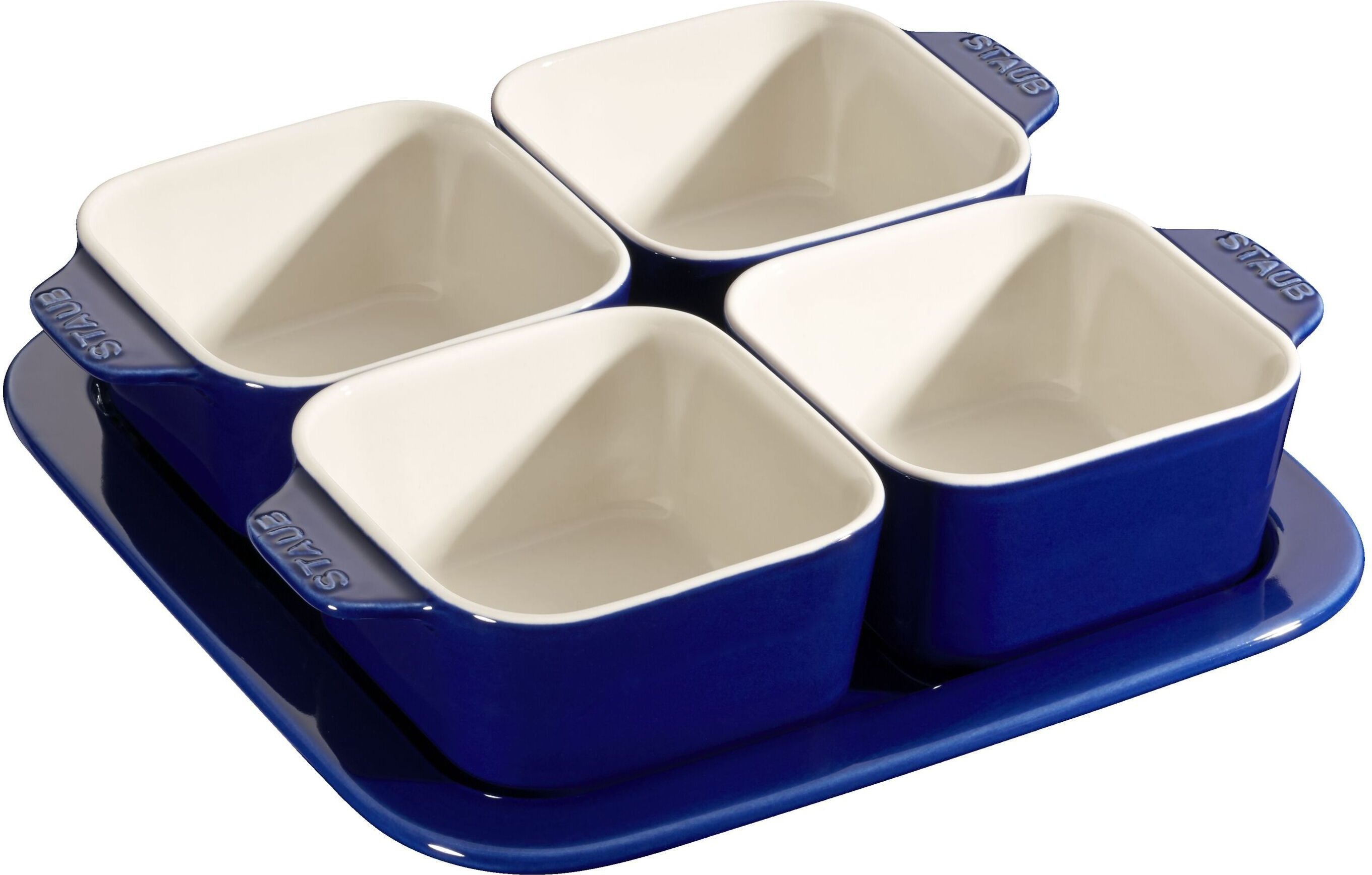 Staub Ceramique Tapas Set 5-tlg, Dunkelblau, Keramik