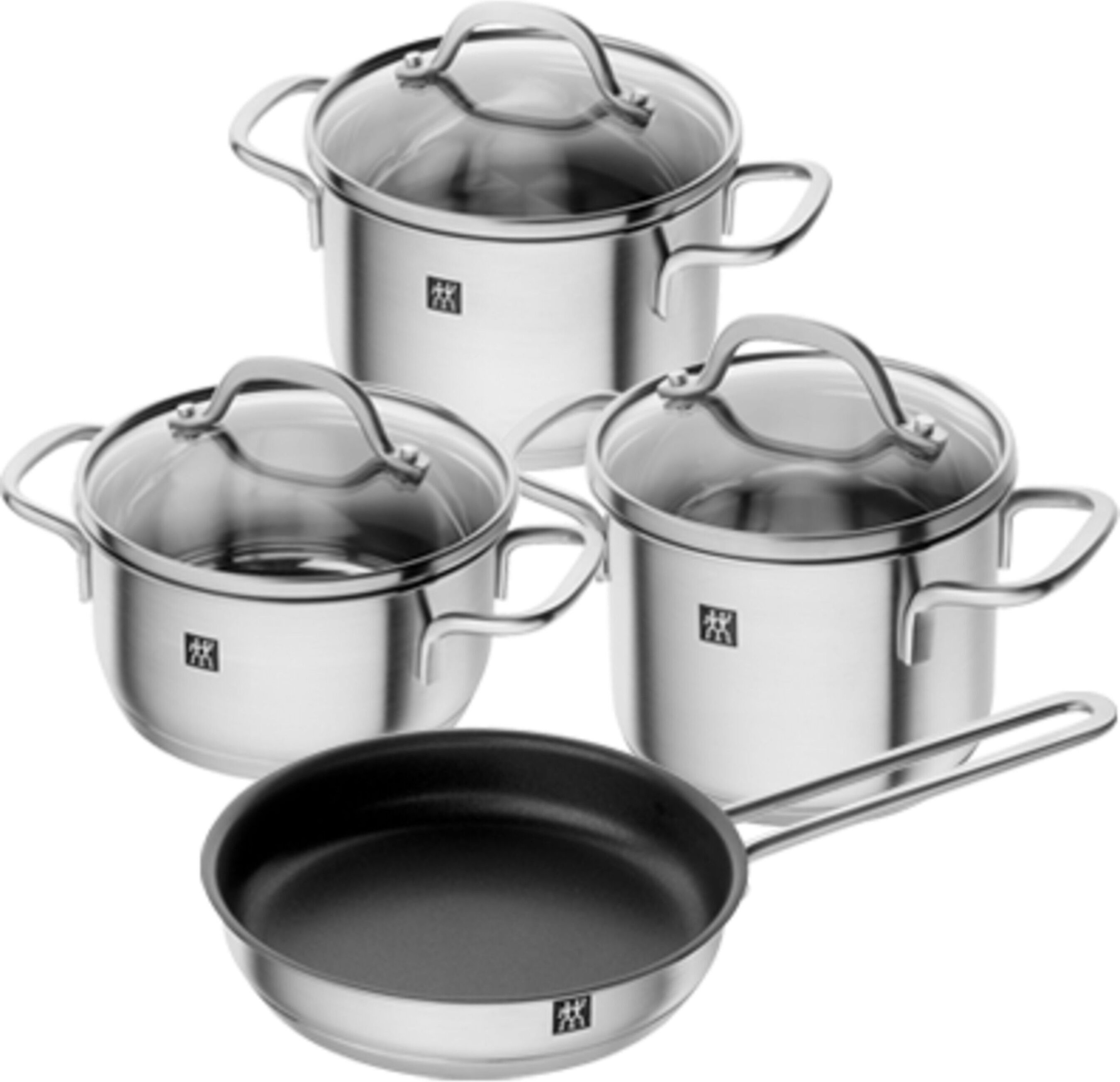 ZWILLING Pico Kochgeschirrset 4-tlg, 18/10 Edelstahl