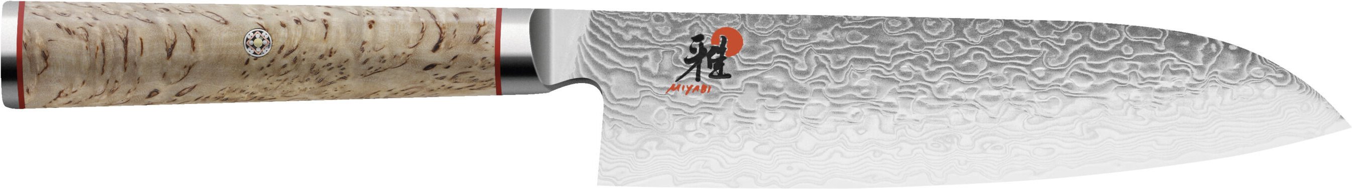 MIYABI BIRCHWOOD 5000MCD Santokumesser 18 cm, Glattschliff