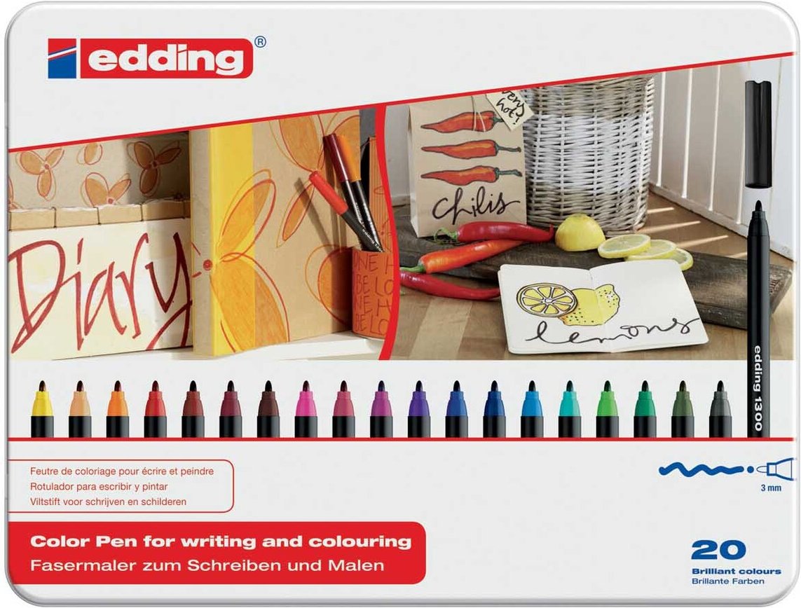 Thumbnail - edding 1300 im Blechetui 20er Set Mehrfarbig
