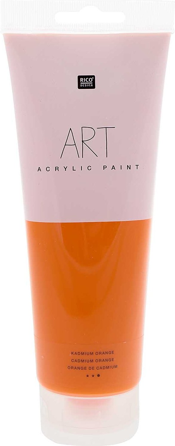 Rico Design ART Künstler Acrylfarbe 250ml Kadmium-Orange