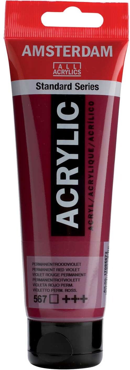 AMSTERDAM Acrylfarbe 120ml Permanent Rotviolett