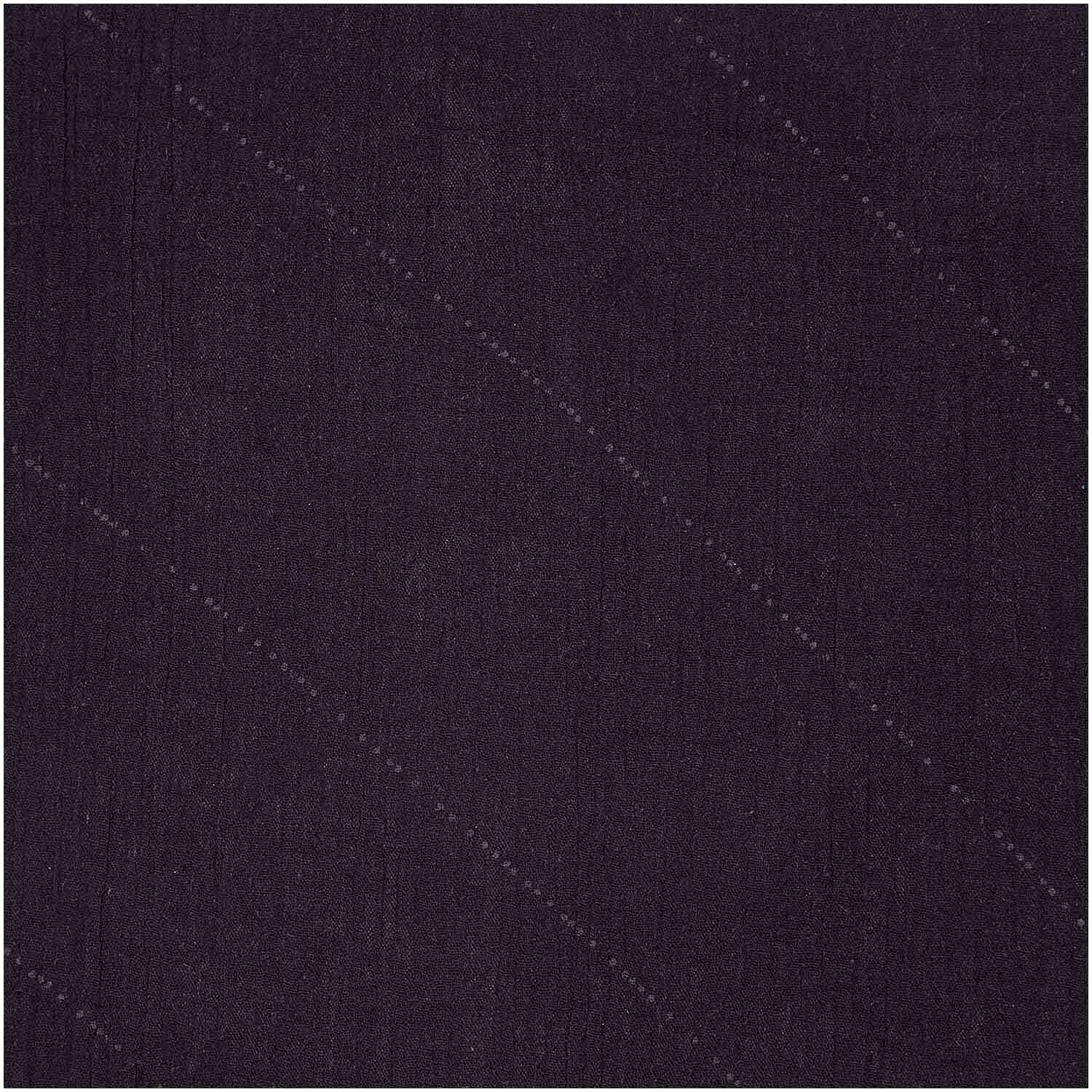 Rico Design Meterware Krinkelmusselin schwarz Hot Foil