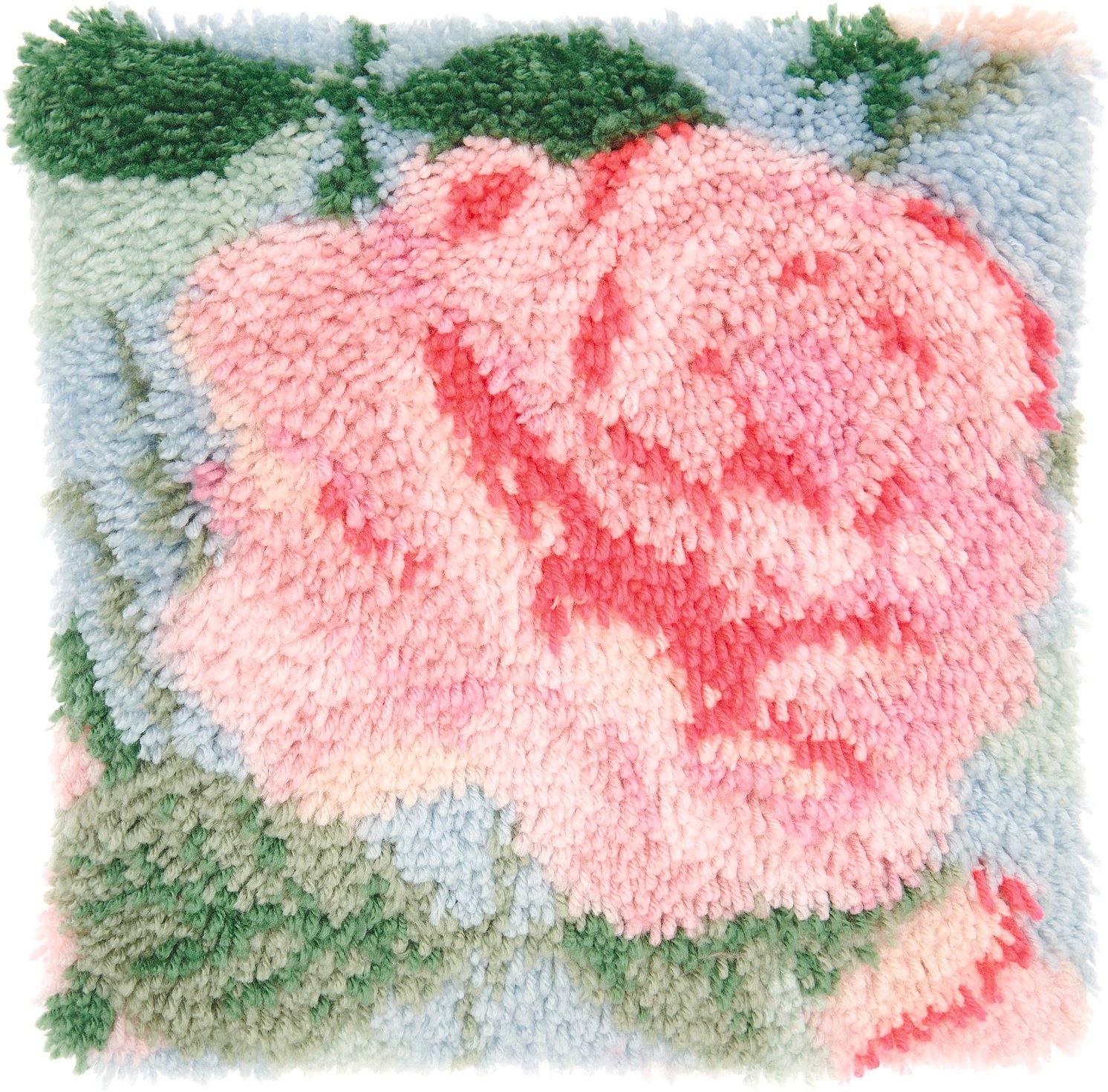 Rico Design Rico Hooki Hooki Knüpfset Kissen Rose