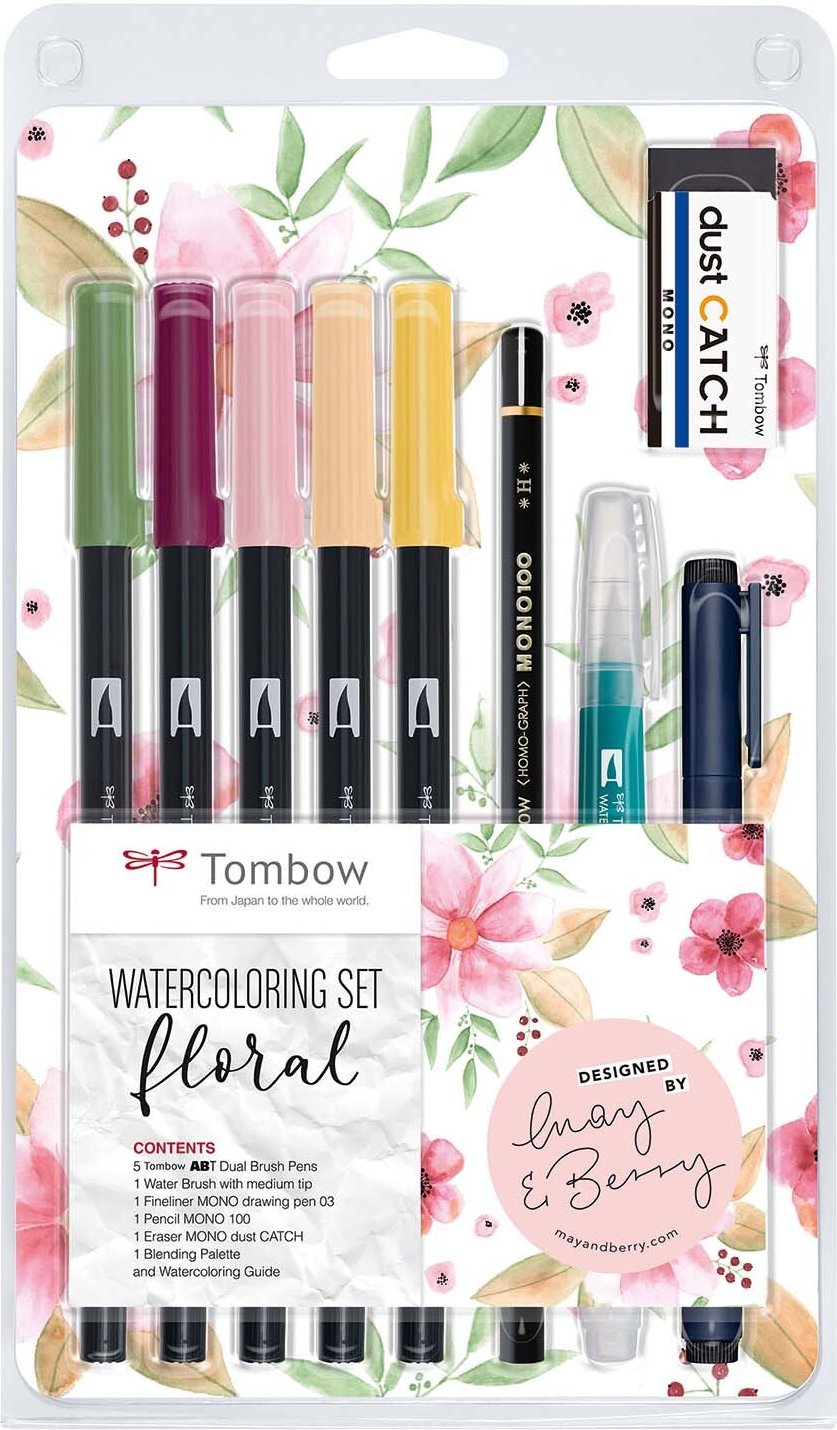 Thumbnail - May&Berry Tombow Watercoloring Set Floral Mehrfarbig
