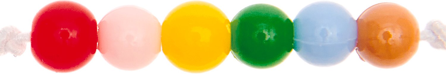 Rico Design itoshii Kunststoffperlen multicolor Mix 4mm 300 Stück