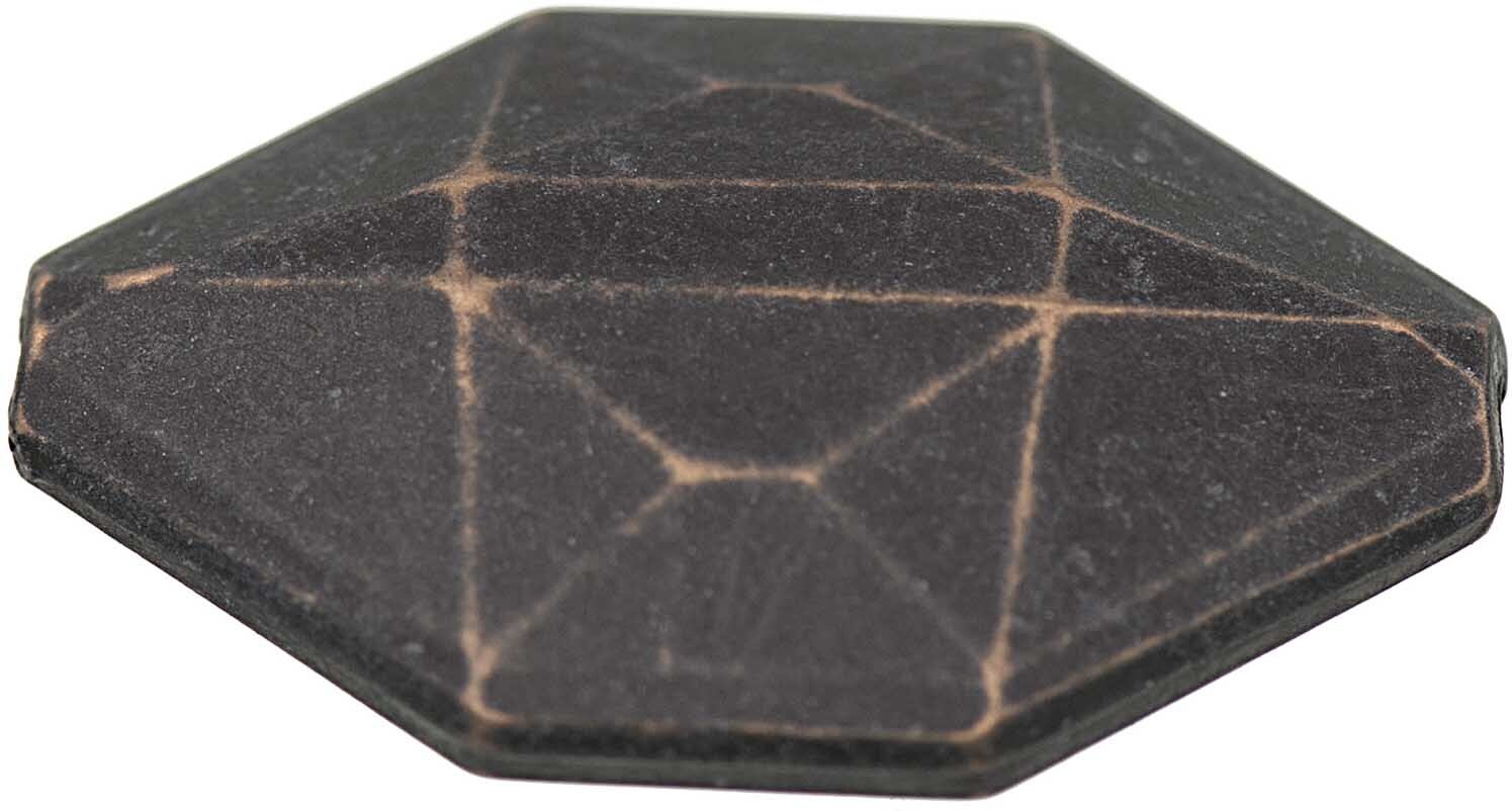 Rico Design Acrylscheibe oval-eckig schwarz 36x26mm 3 Stück