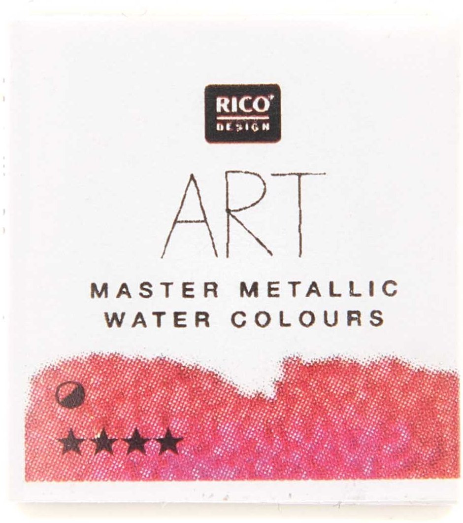 Rico Design ART Master Metallic Aquarellfarbe halbes Näpfchen Magenta
