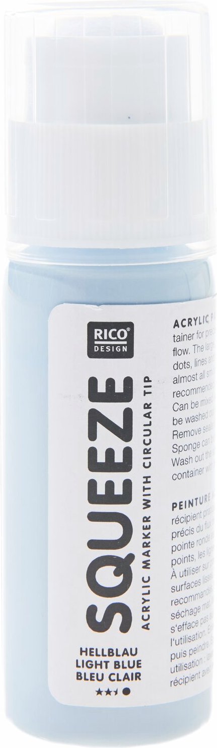 Rico Design Squeeze Acrylic Marker 60ml Hellblau
