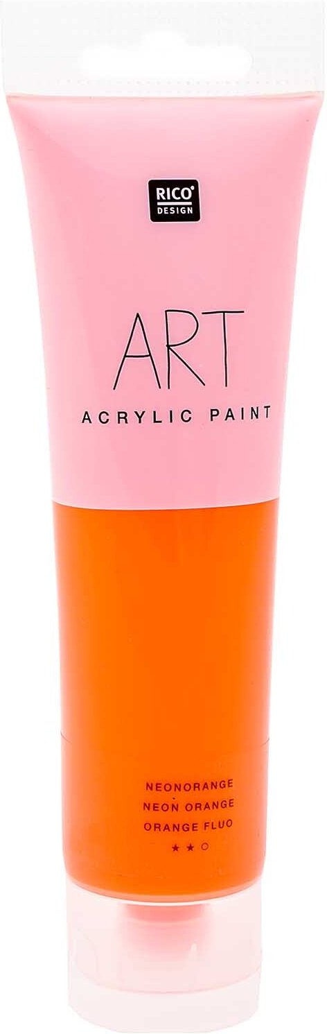 Rico Design ART Künstler Acrylfarbe 100ml Neonorange