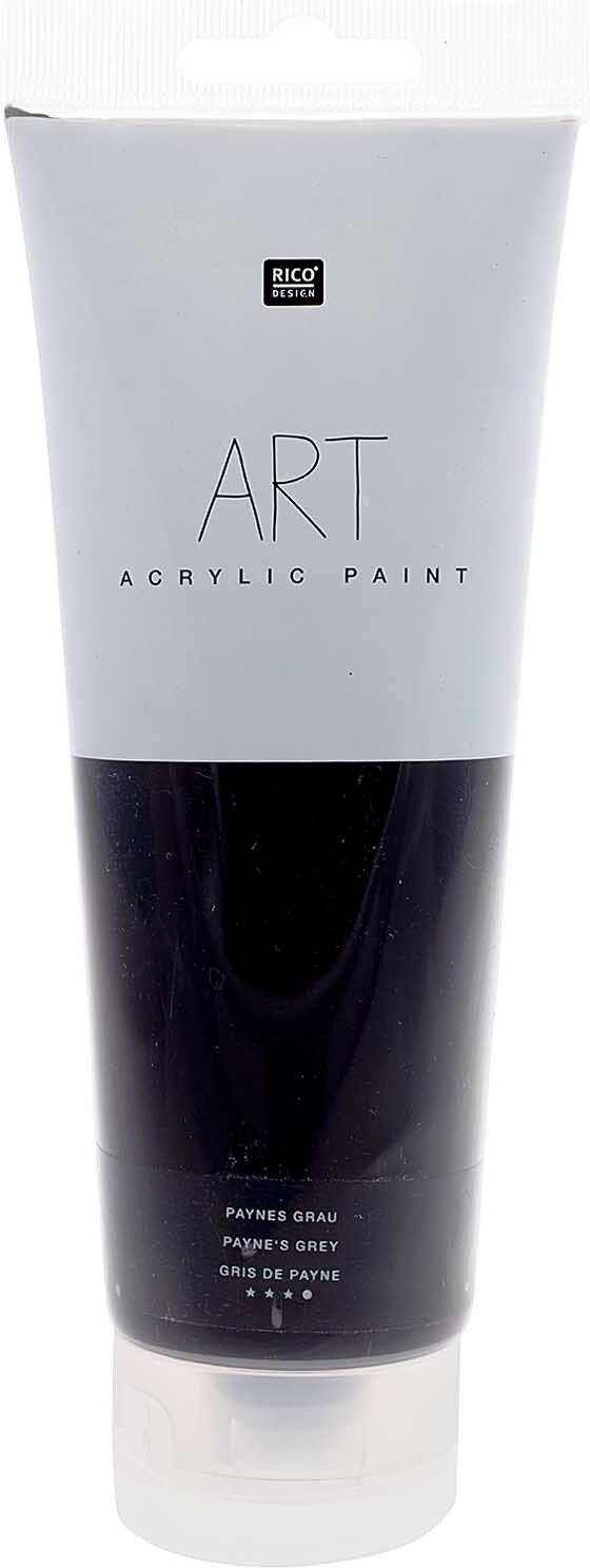 Rico Design ART Künstler Acrylfarbe 250ml Paynes-Grau